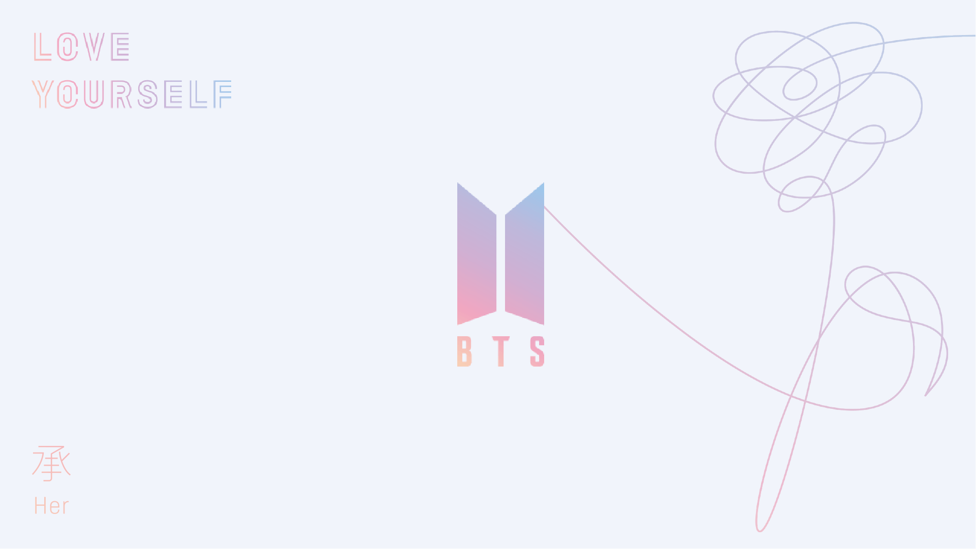 New BTS Logo Desktop Wallpaper