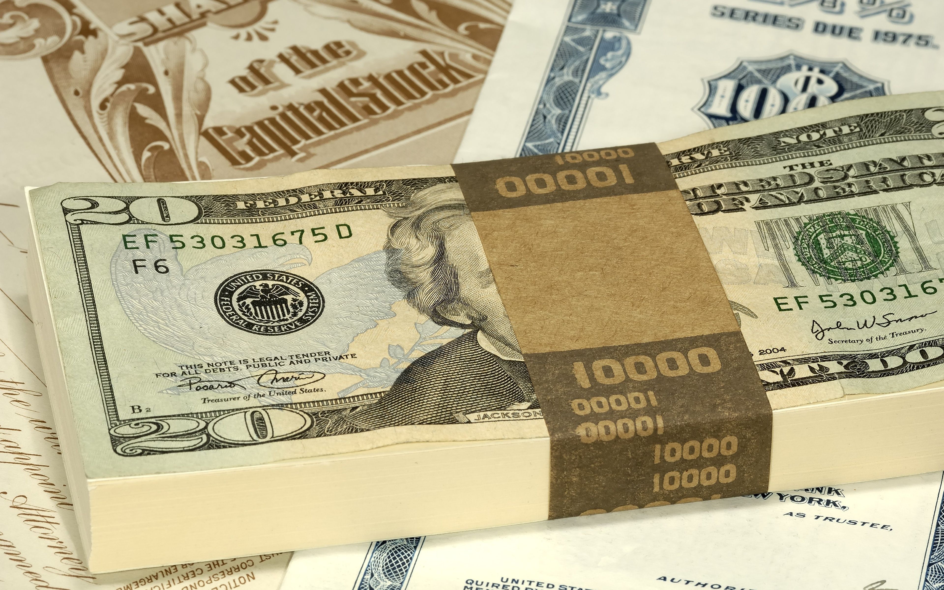 Desktop Wallpaper Dollars Banknotes 20 Money 3840x2400