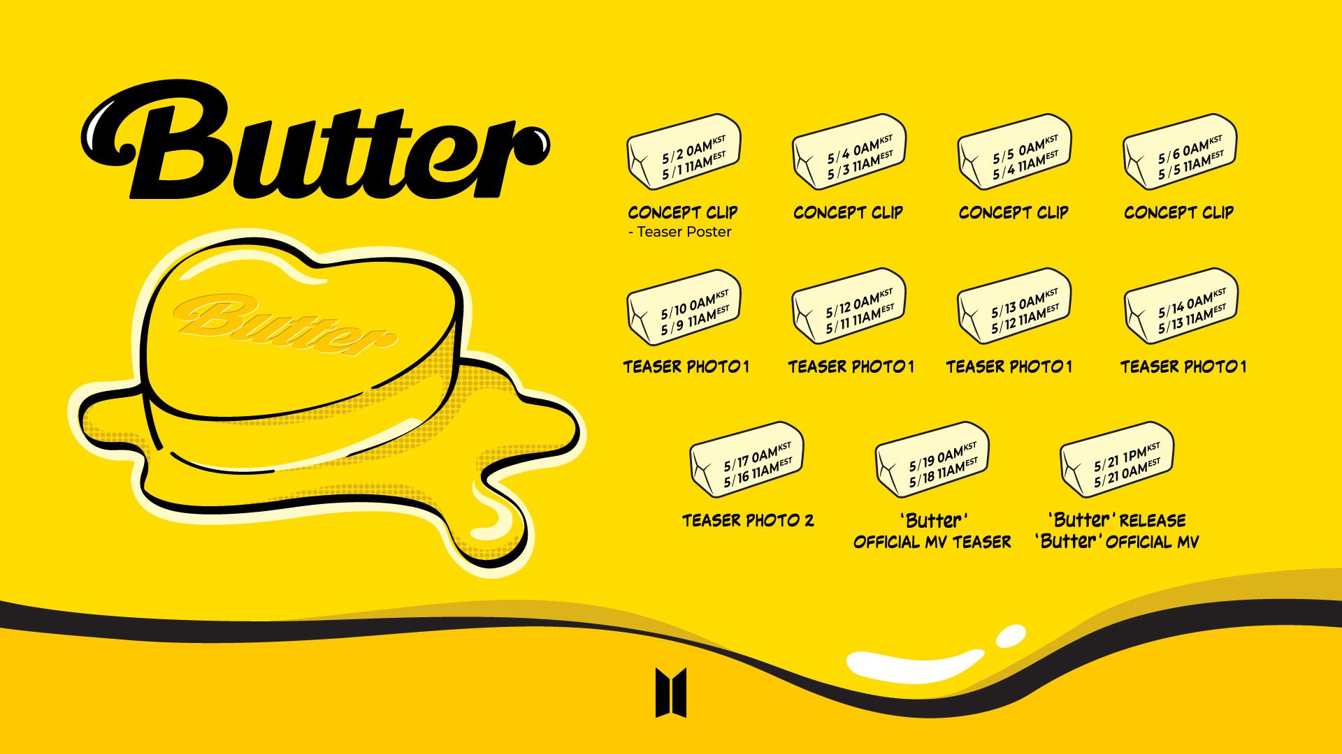 BTS Butter Promotion Schedule Pop Database / Dbkpop.com