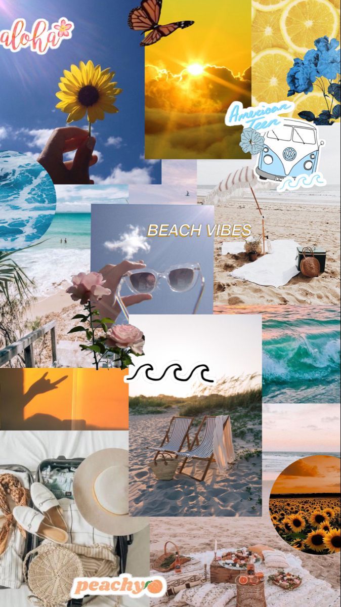 summer aesthetic collage. Aesthetic collage, Sunflower wallpaper, Wallpaper