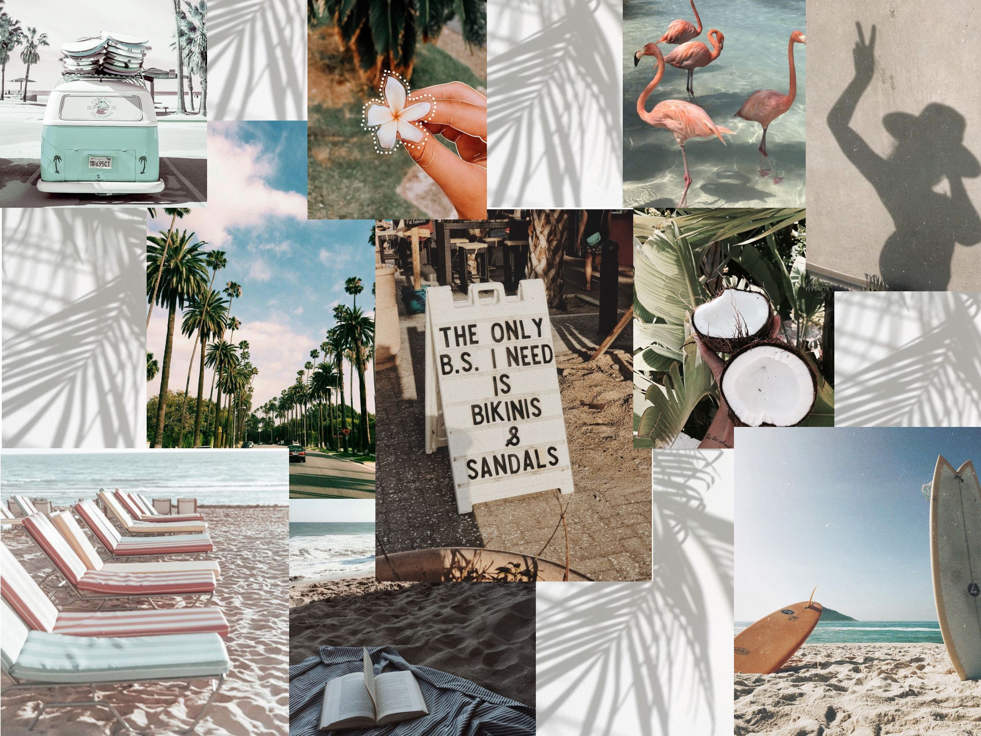 Summer Aesthetic Collage. Collage background, Desktop collage, Desktop wallpaper collage