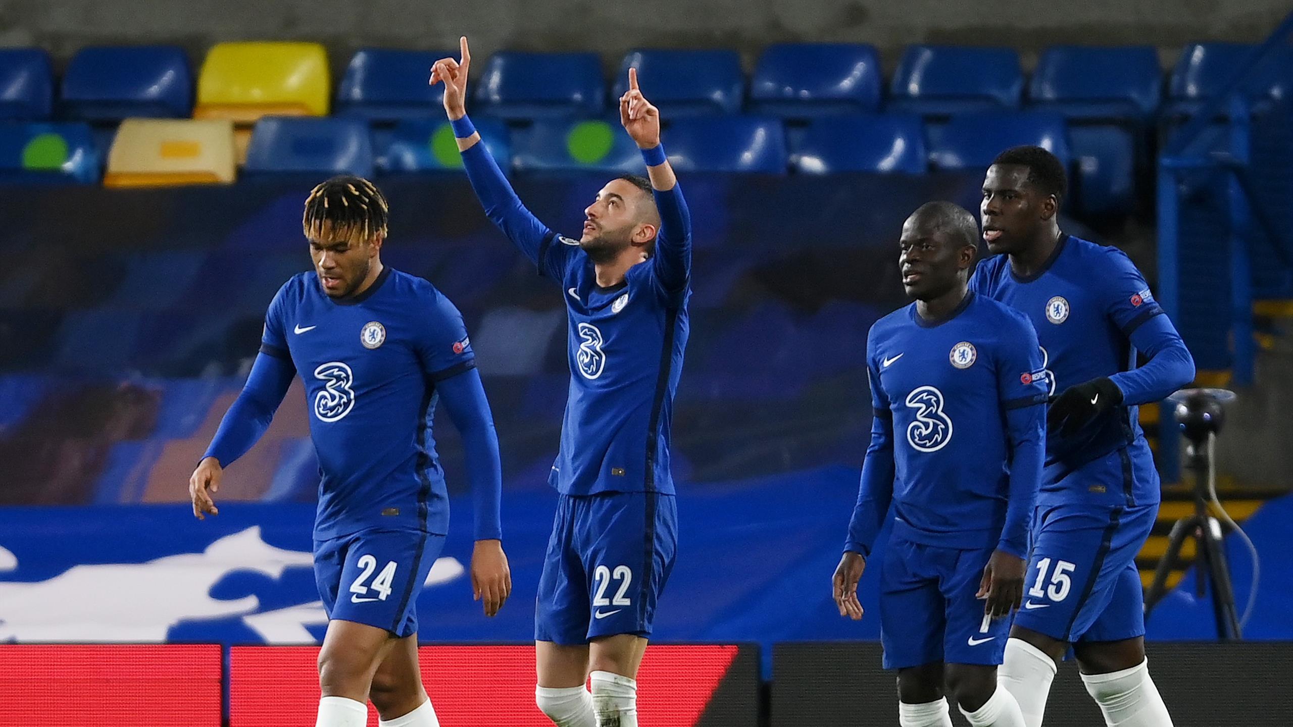 Champions League news Ziyech and late Emerson strike send Chelsea into last eight
