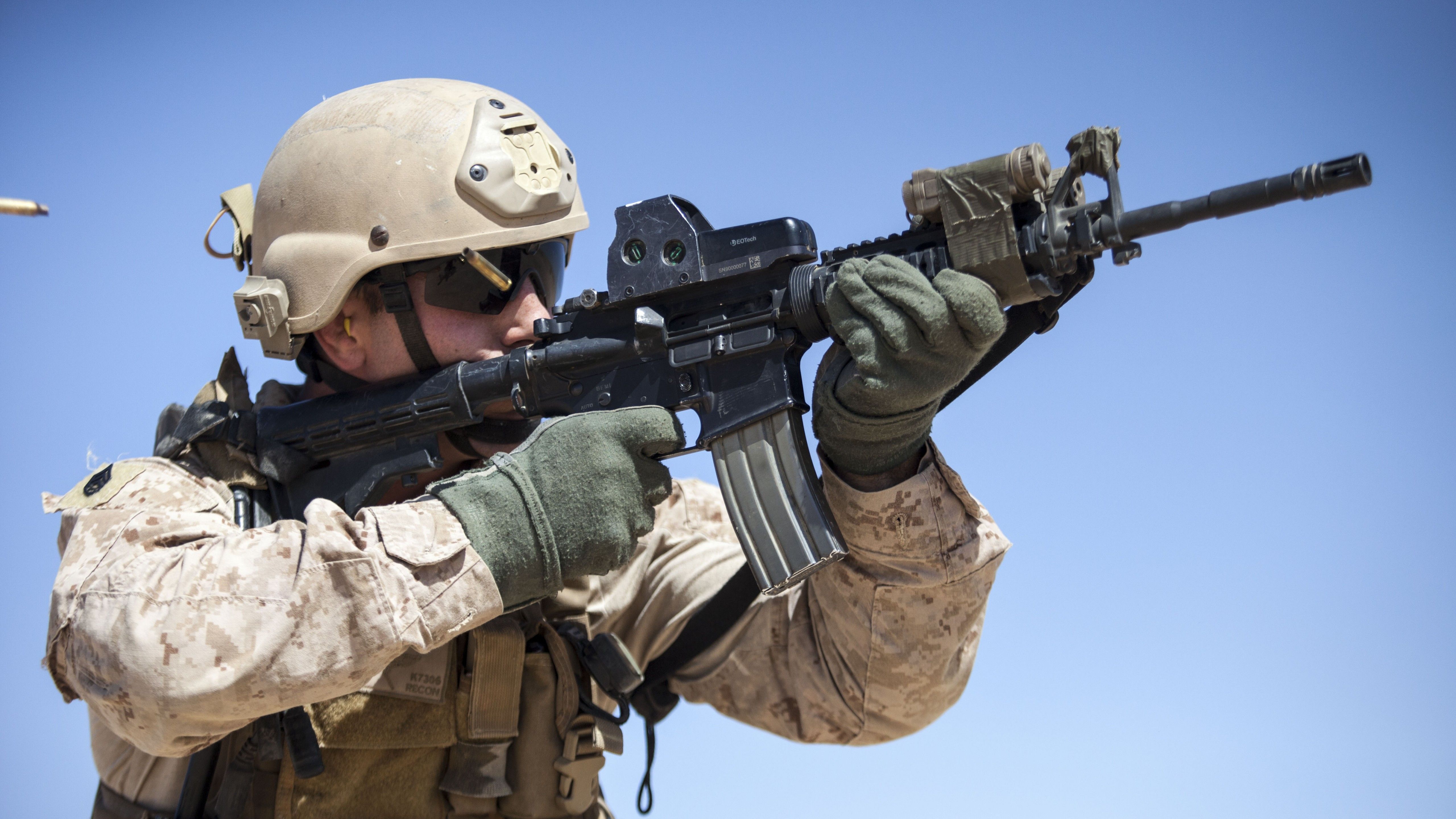 Wallpaper AR- M- red sight, U.S. Army, Marine Corps, Military