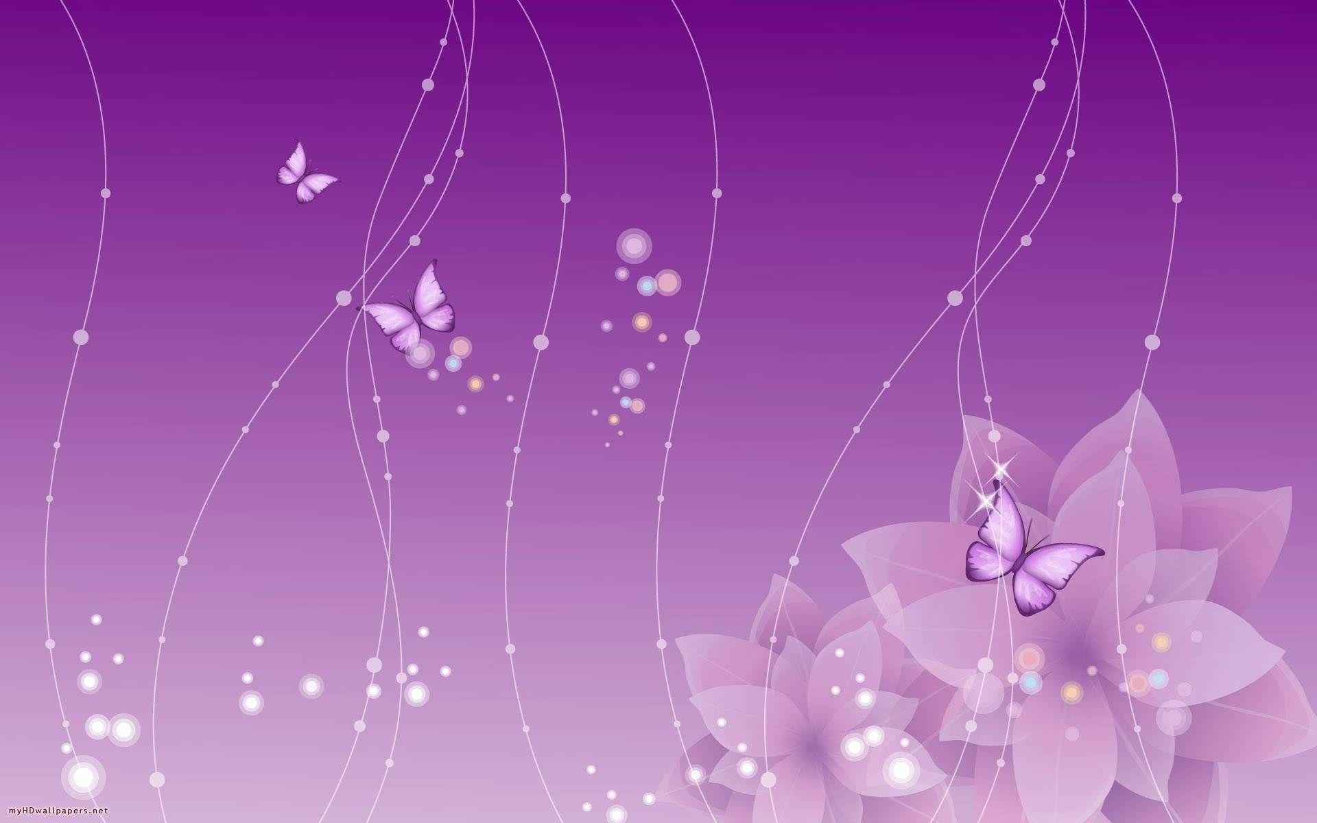 Purple Girly Desktop Wallpaper