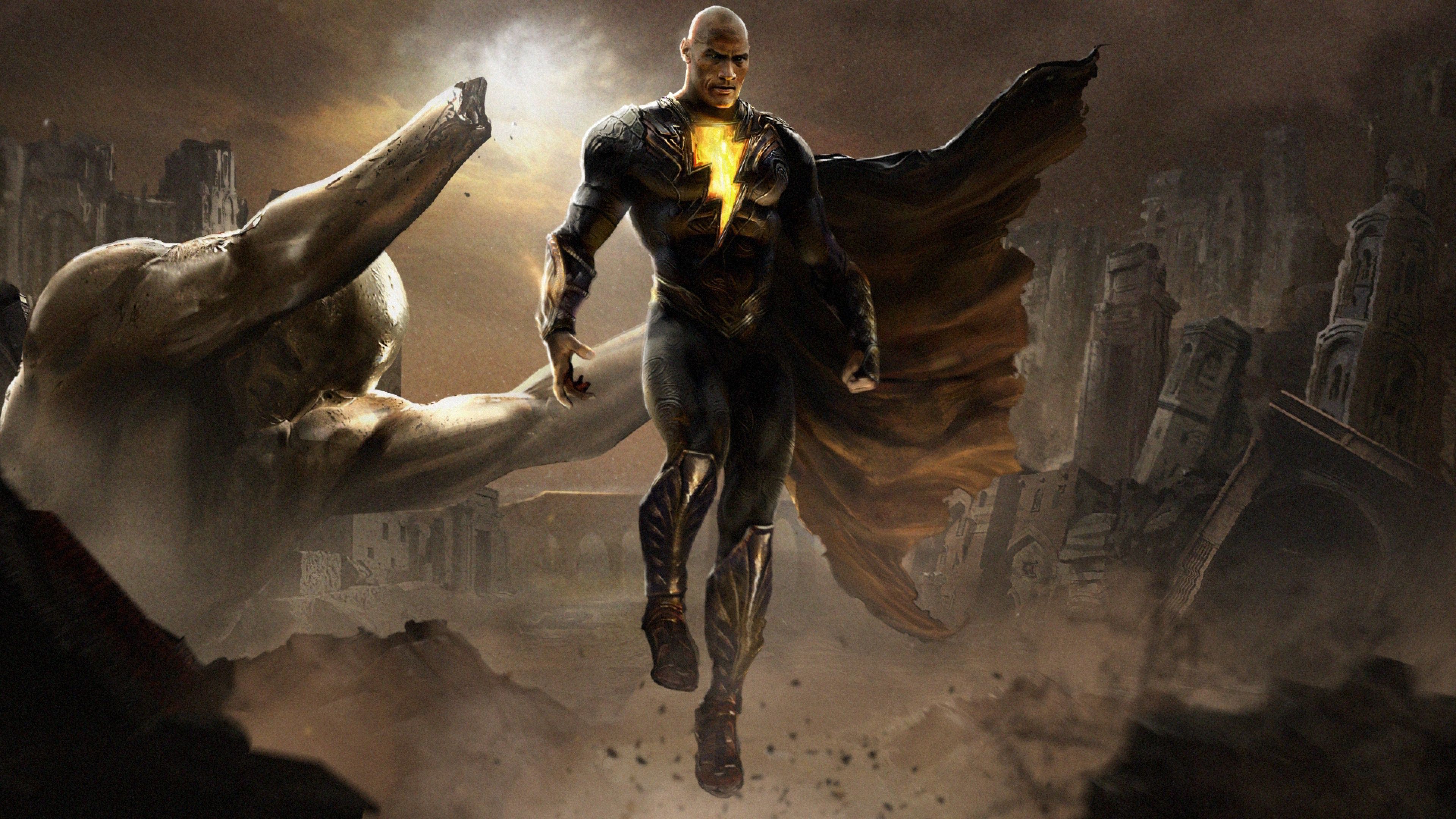 Fan Poster of Dwayne Johnson as Black Adam 4K HD Movies Wallpaper