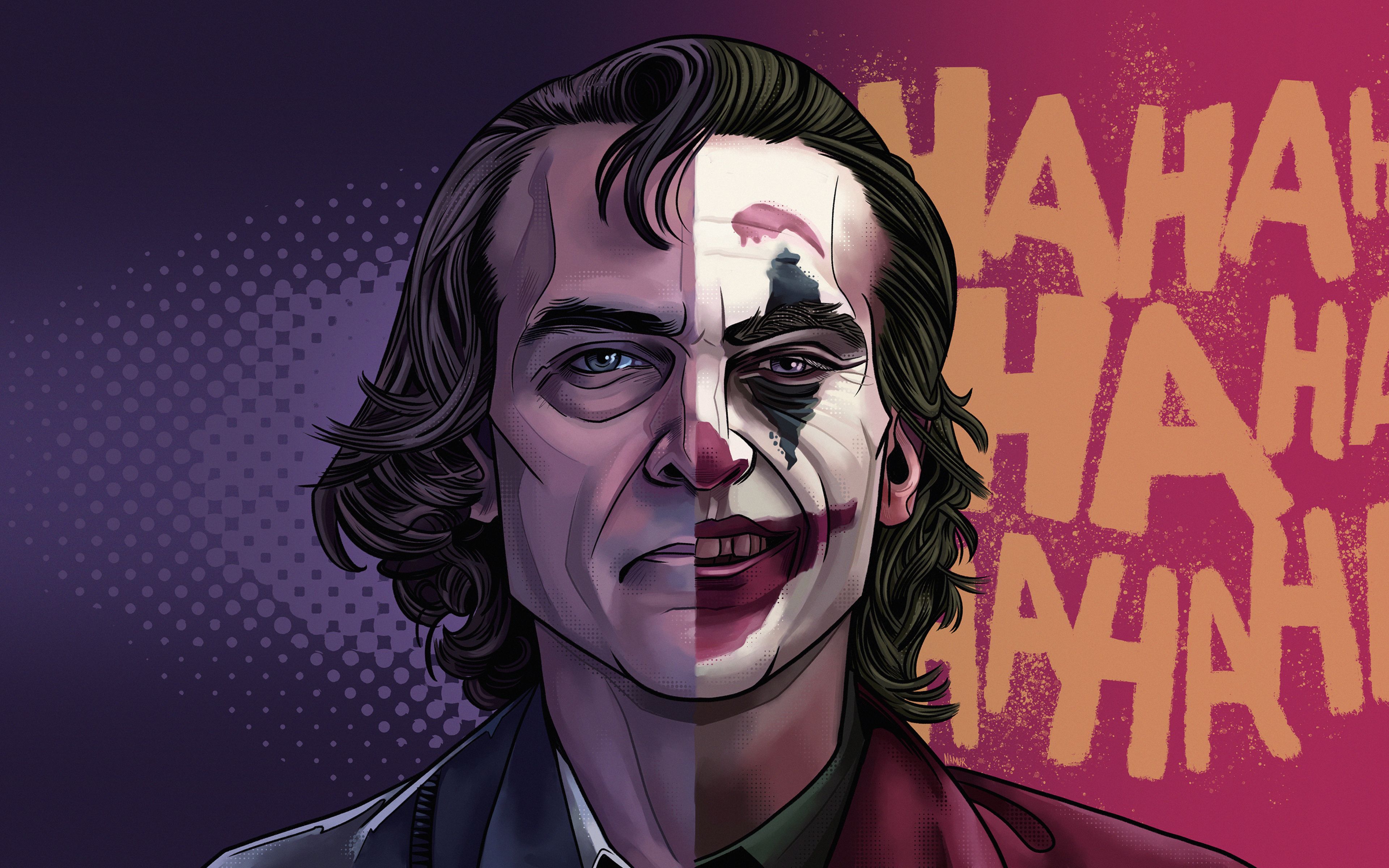 Joaquin Phoenix as Joker Wallpaper 4k Ultra HD