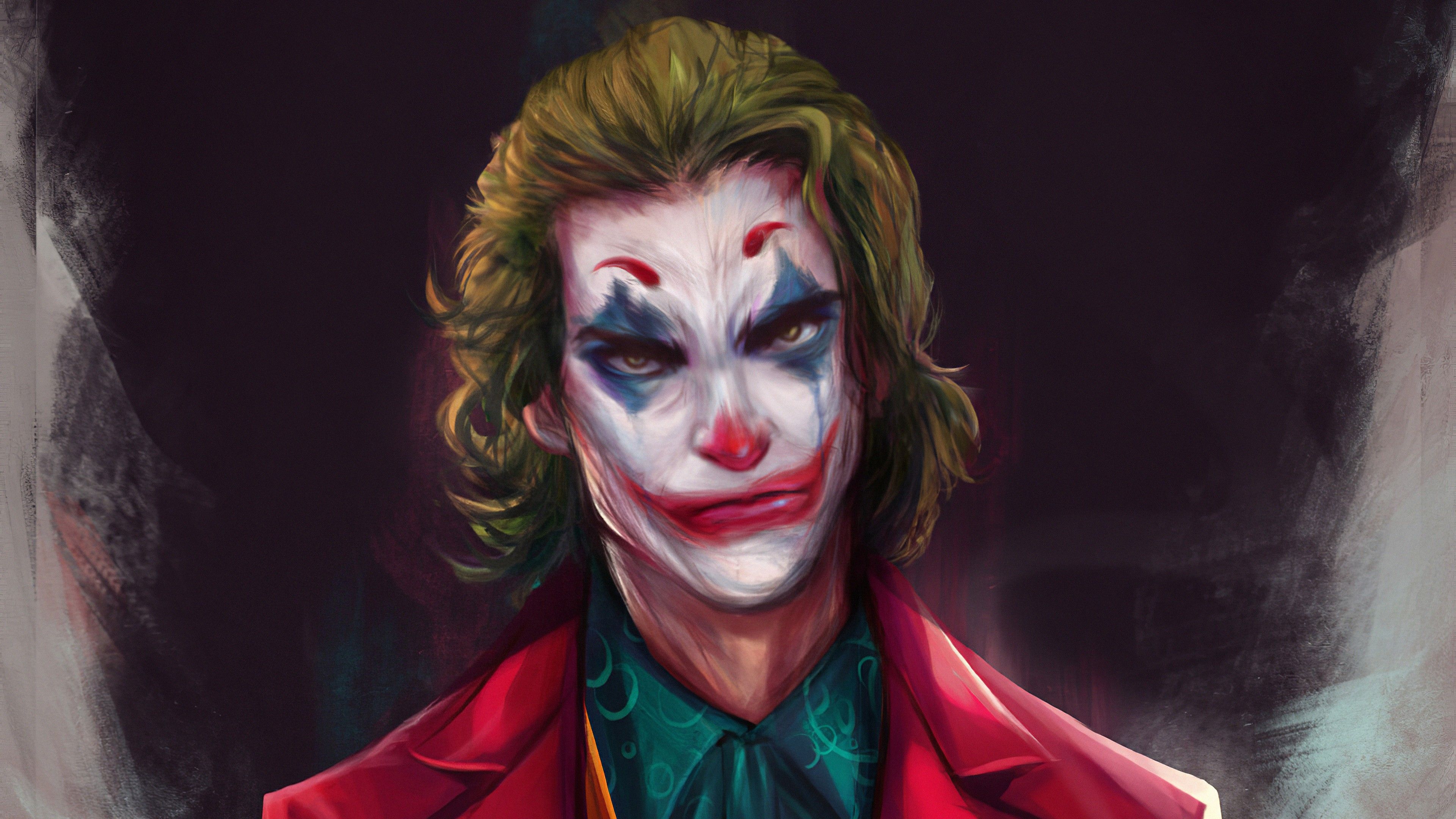 Painting Of Joaquin Phoenix Joker 4K HD Joker Wallpaper