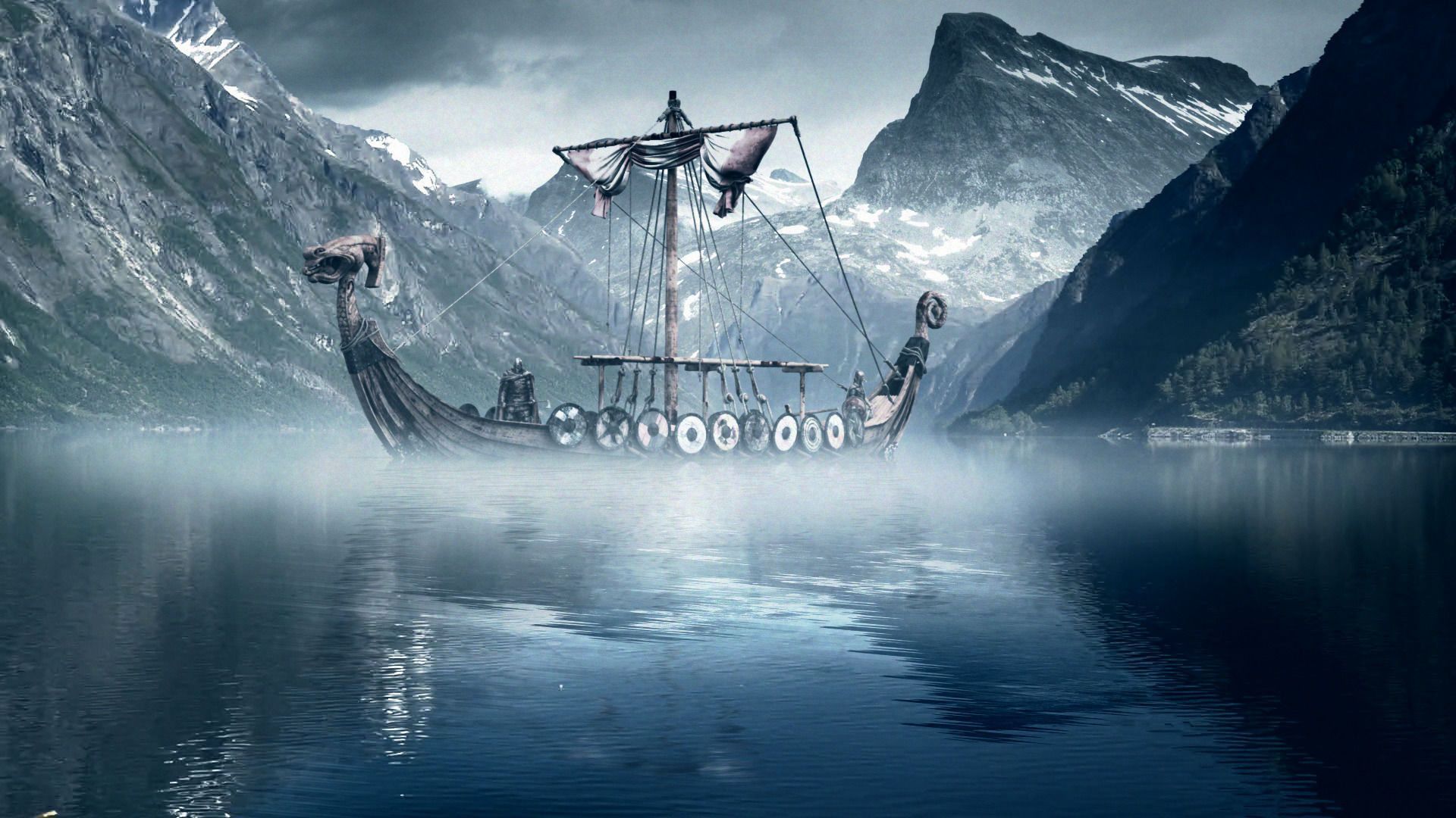 Viking Ship Wallpaper. Viking picture, Viking longboat, Viking wallpaper