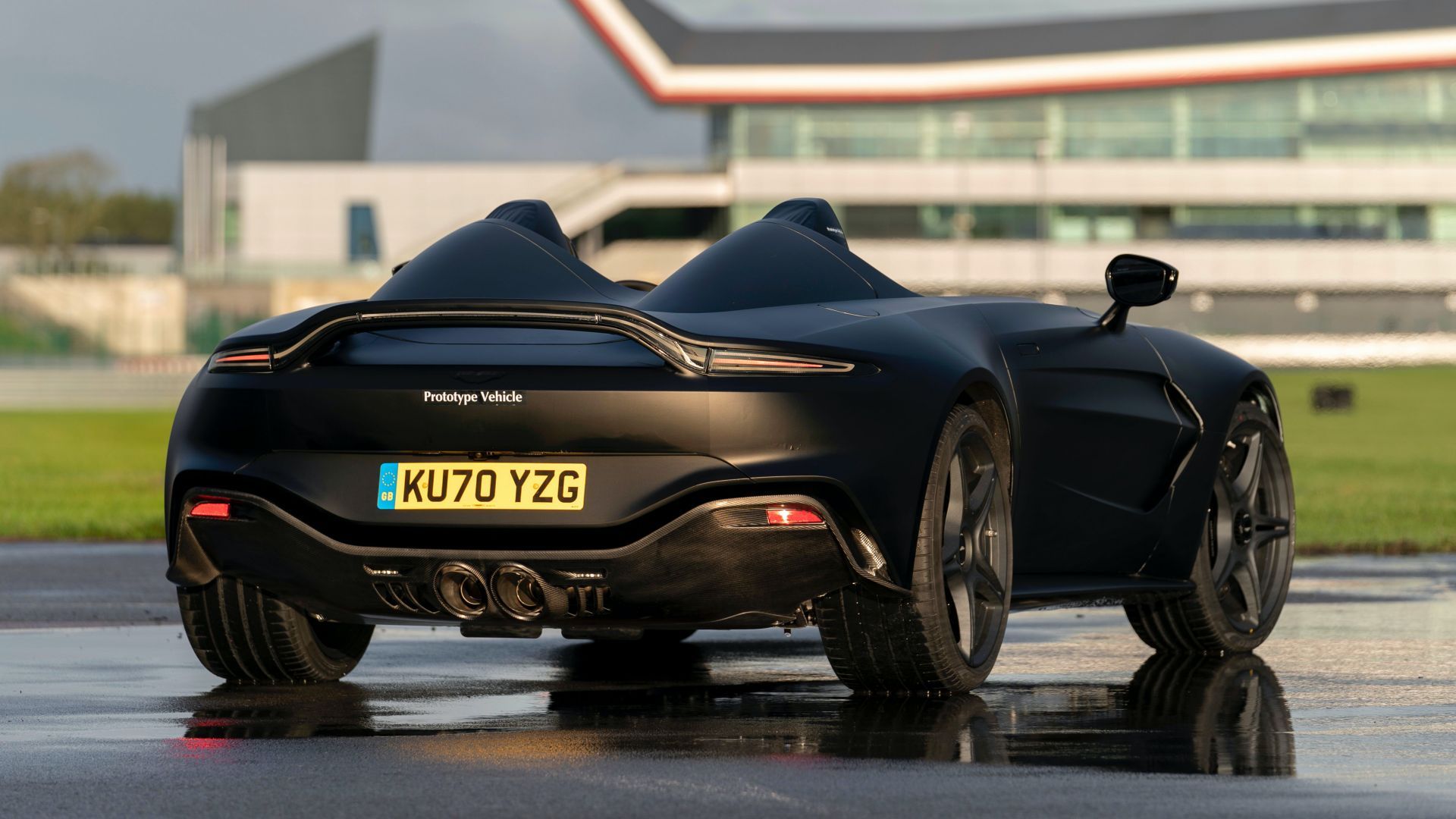 Aston Martin Shows New V12 Speedster In Matte Black As Prototype Makes Dynamic Debut