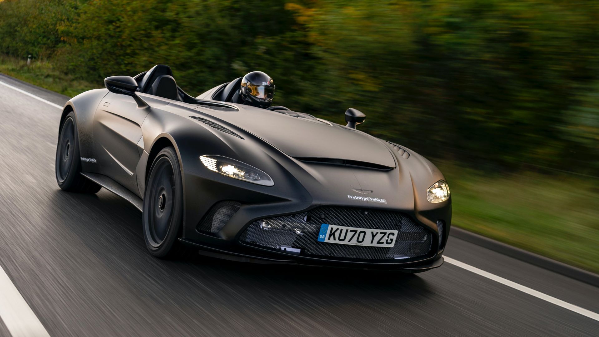 Aston Martin Shows New V12 Speedster In Matte Black As Prototype Makes Dynamic Debut