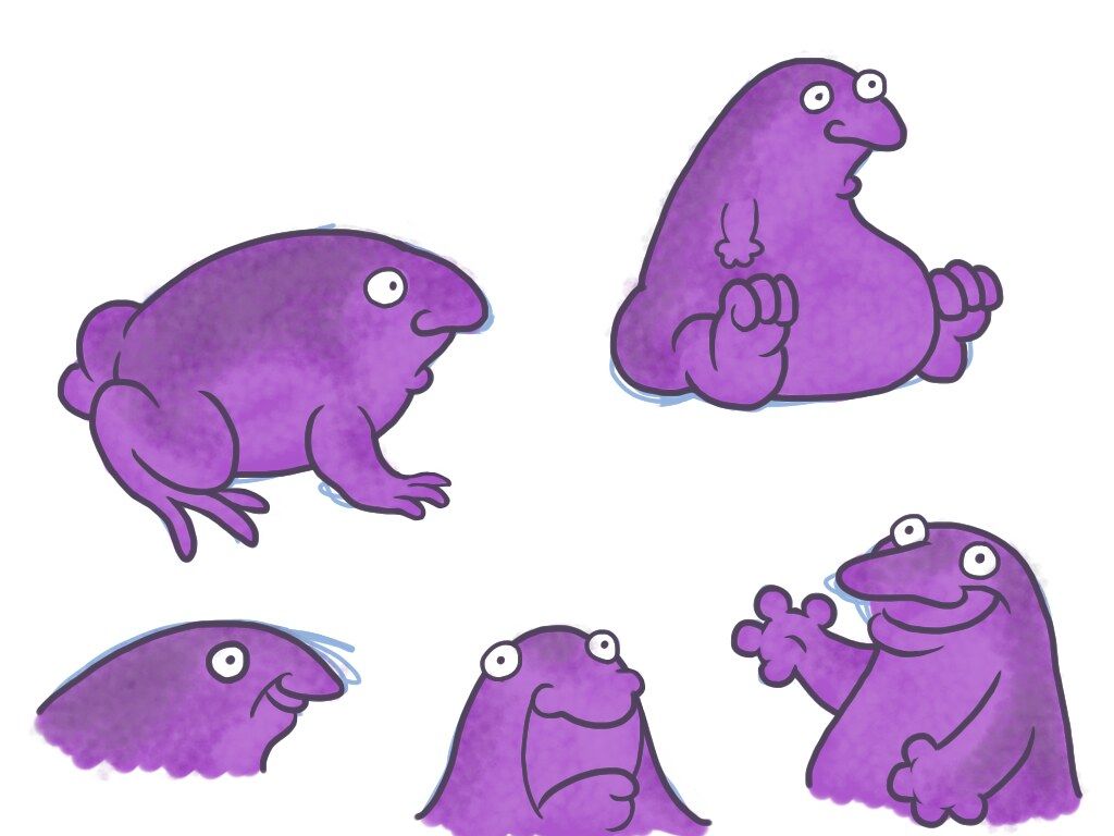 The Purple Frog. Art For