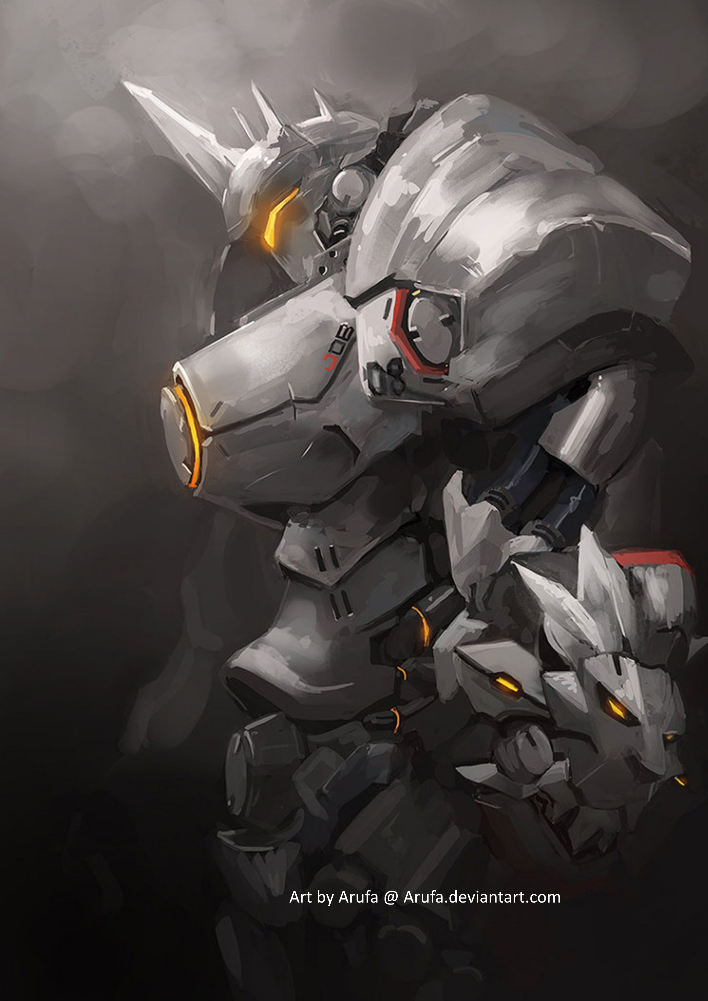 Download Reinhardt the Intrepid Knight of Overwatch Swings His Hammer  Wallpaper  Wallpaperscom