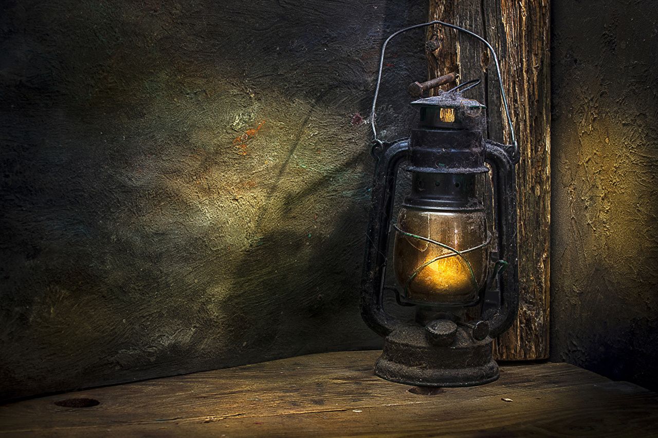 Photos Retro Kerosene lamp Old Lamp