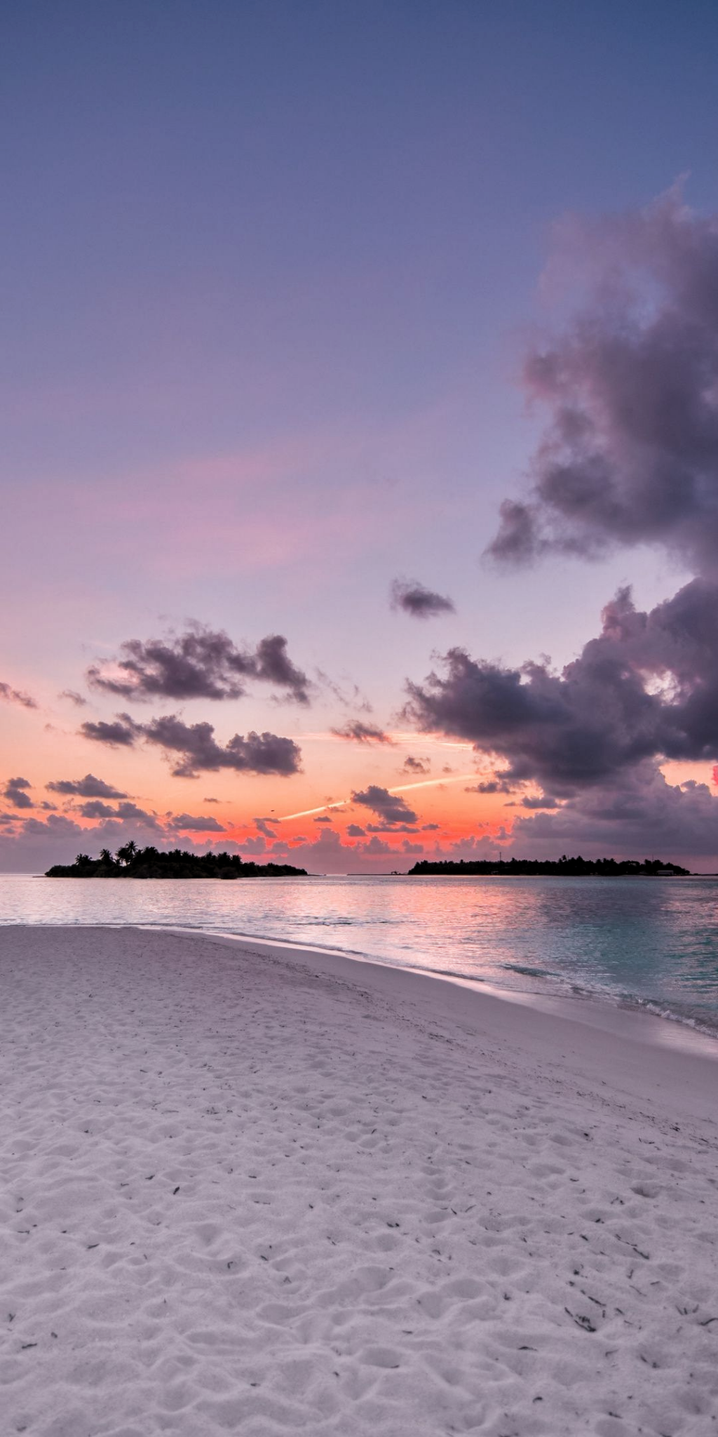 Beach, ostrov, západ slunce, mraky, příroda, 1080x2160 tapety # 1080x2160 # Beach #clouds #Island. Sunset wallpaper, Pretty background, Summer background