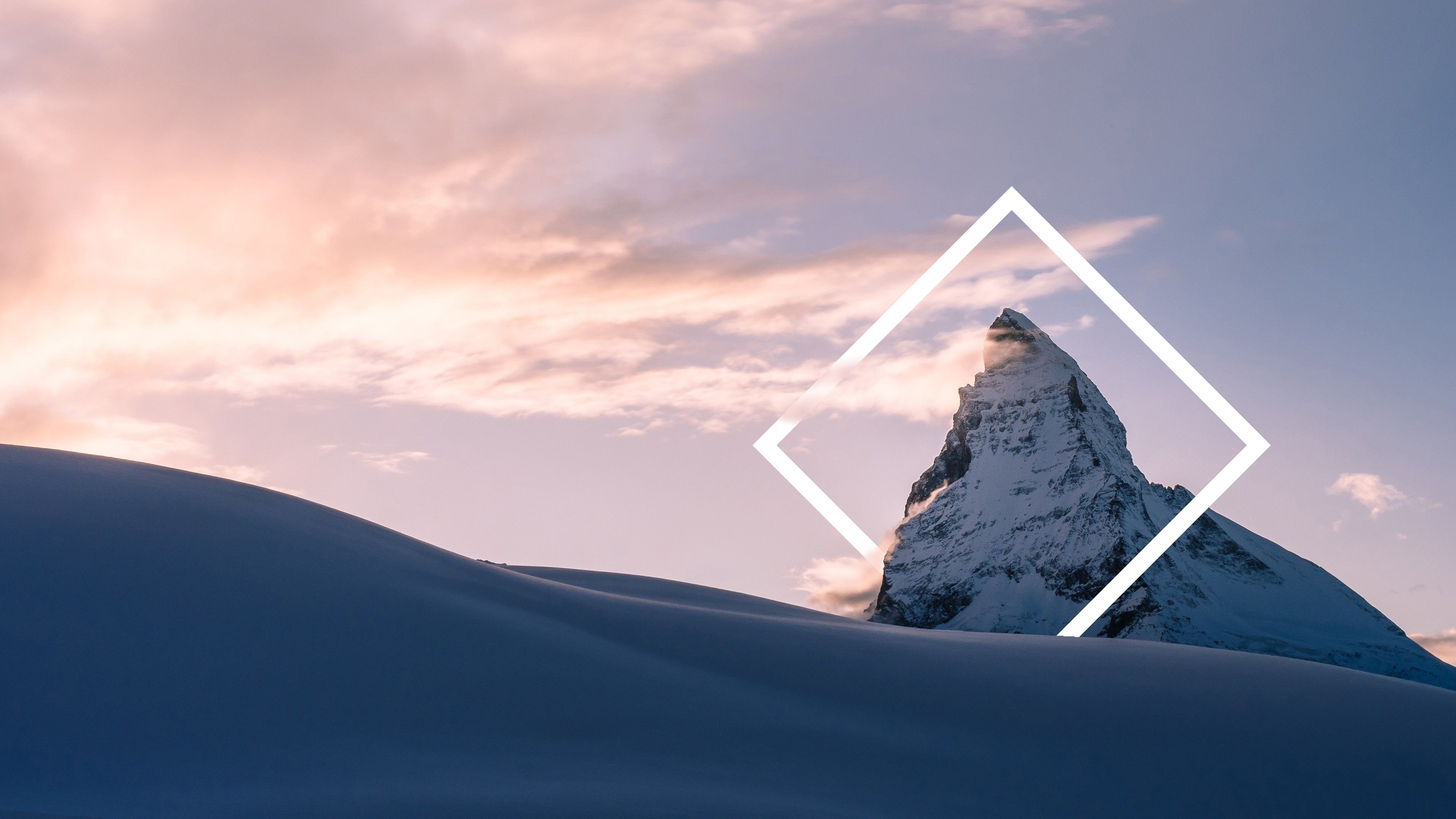 Snow Mountain Peak 4K Wallpaper