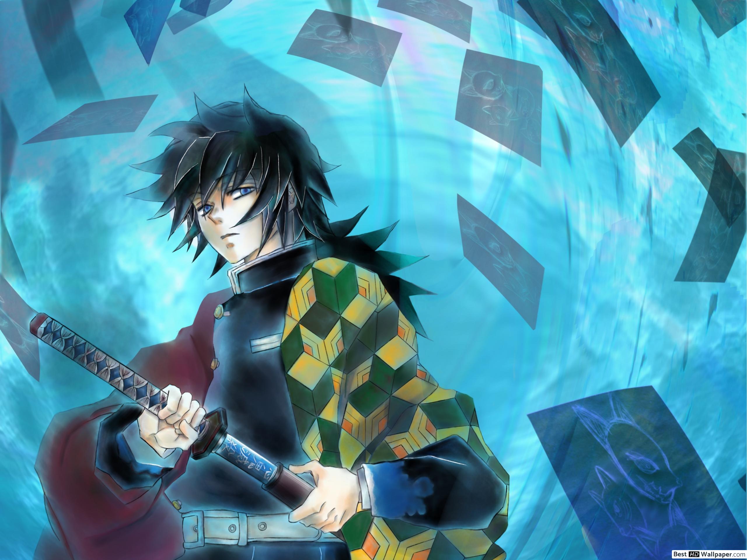 Demon Slayer, Kimetsu No Yaiba Tomioka HD wallpaper download