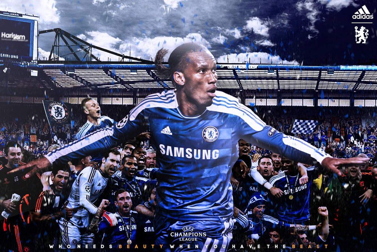 Harisism - #Chelsea #UCL 2012 Wallpaper #Didier #DidierDrogba # Chelsea #Blues #KTBFFH #Gfx #Football #PremierLeague #Design