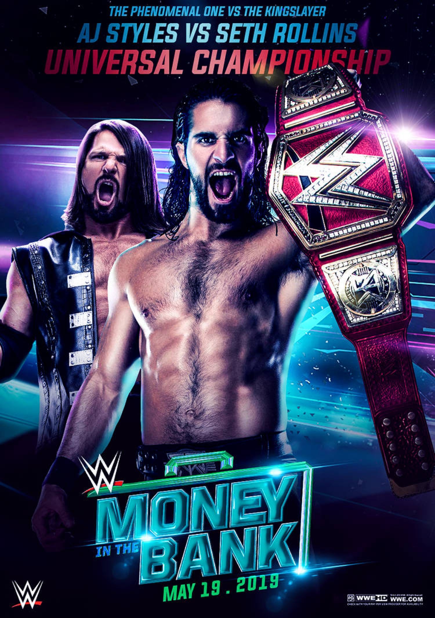 WWE Money in the Bank 2019 Poster. Wwe money, Money in the bank, Wwe