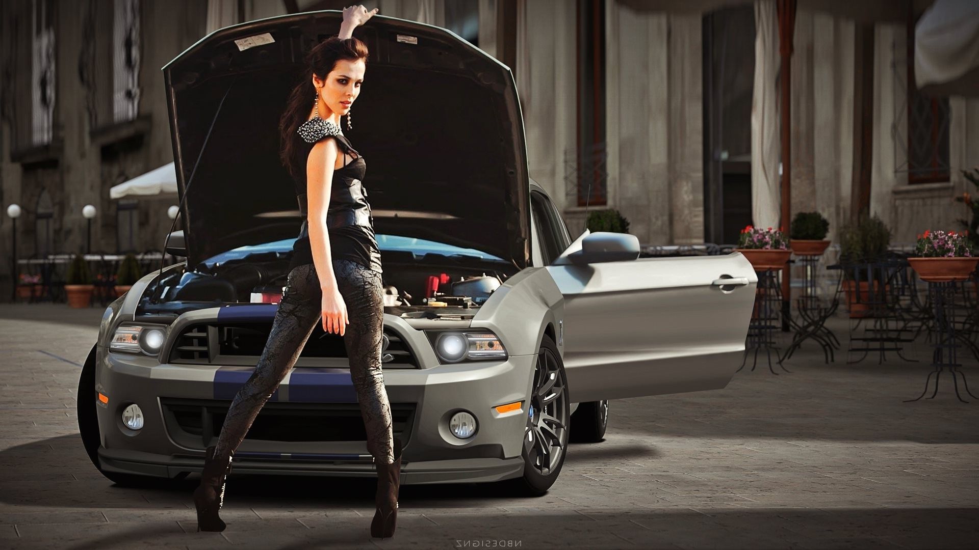 Shelby GT500 Super Snake, Car, Women, Women With Cars Wallpaper HD / Desktop and Mobile Background