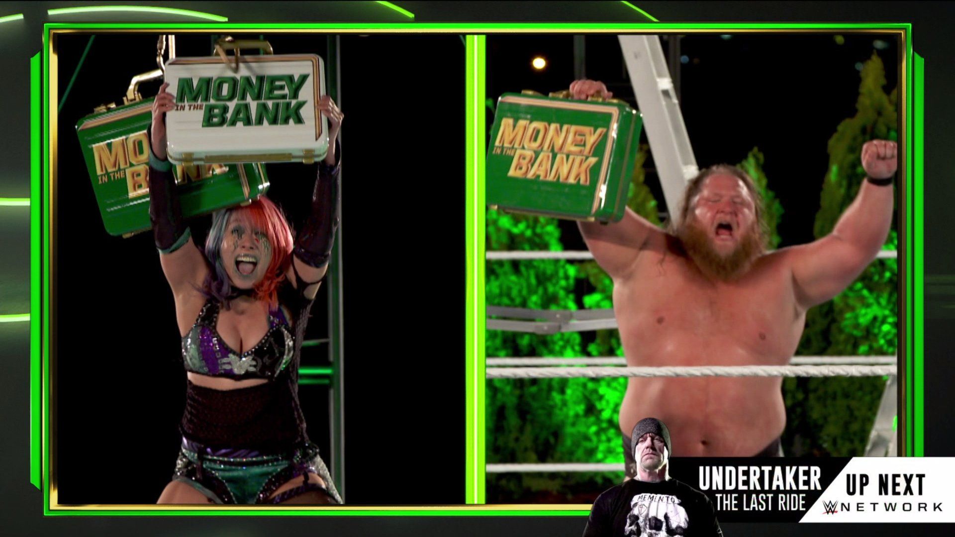 WWE Money in the Bank results: Otis and Asuka win after Rey Mysterio and Aleister Black are thrown off roof of WWE HQ
