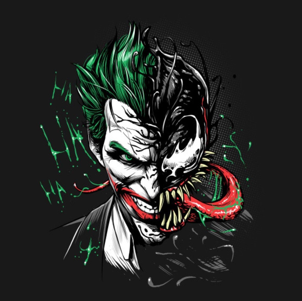 Venom and Joker Wallpaper Free Venom and Joker Background