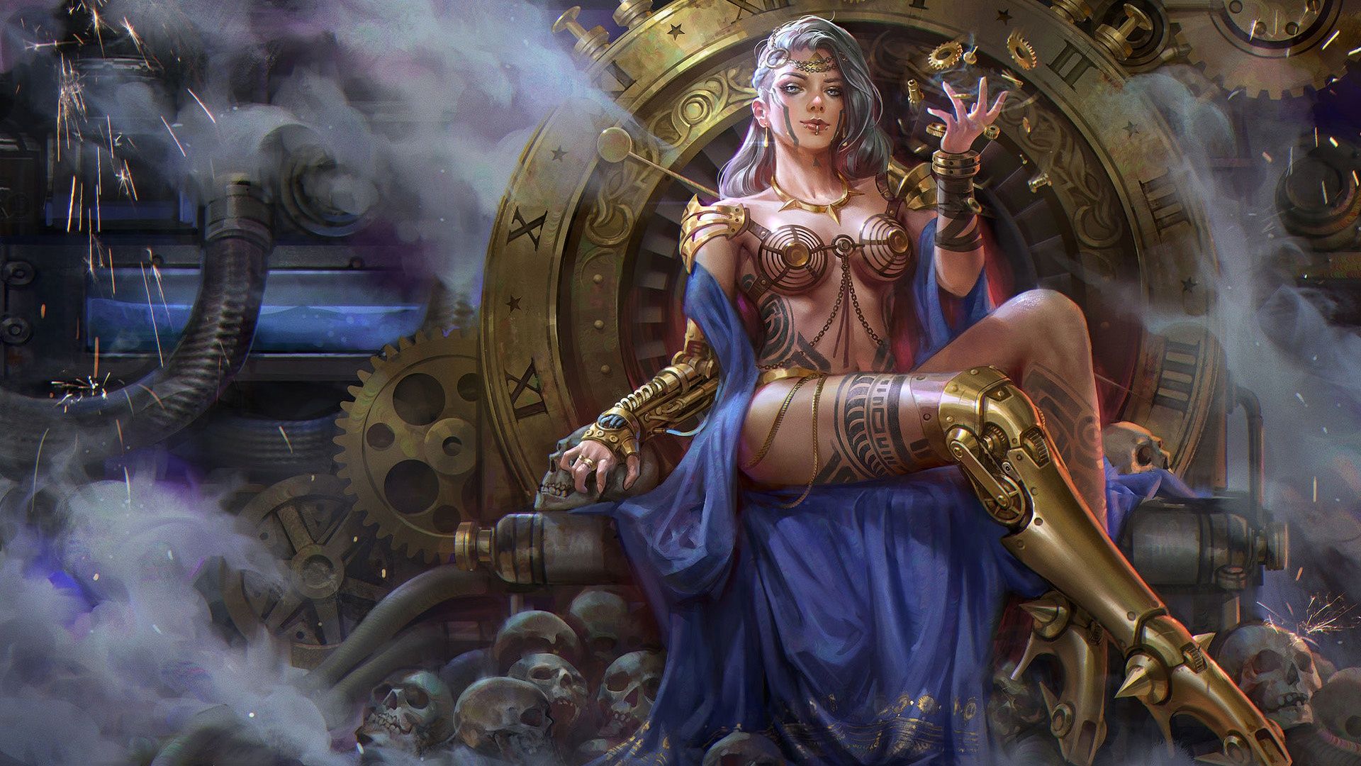 Wallpaper, fantasy art, fantasy girl, artwork 1920x1080