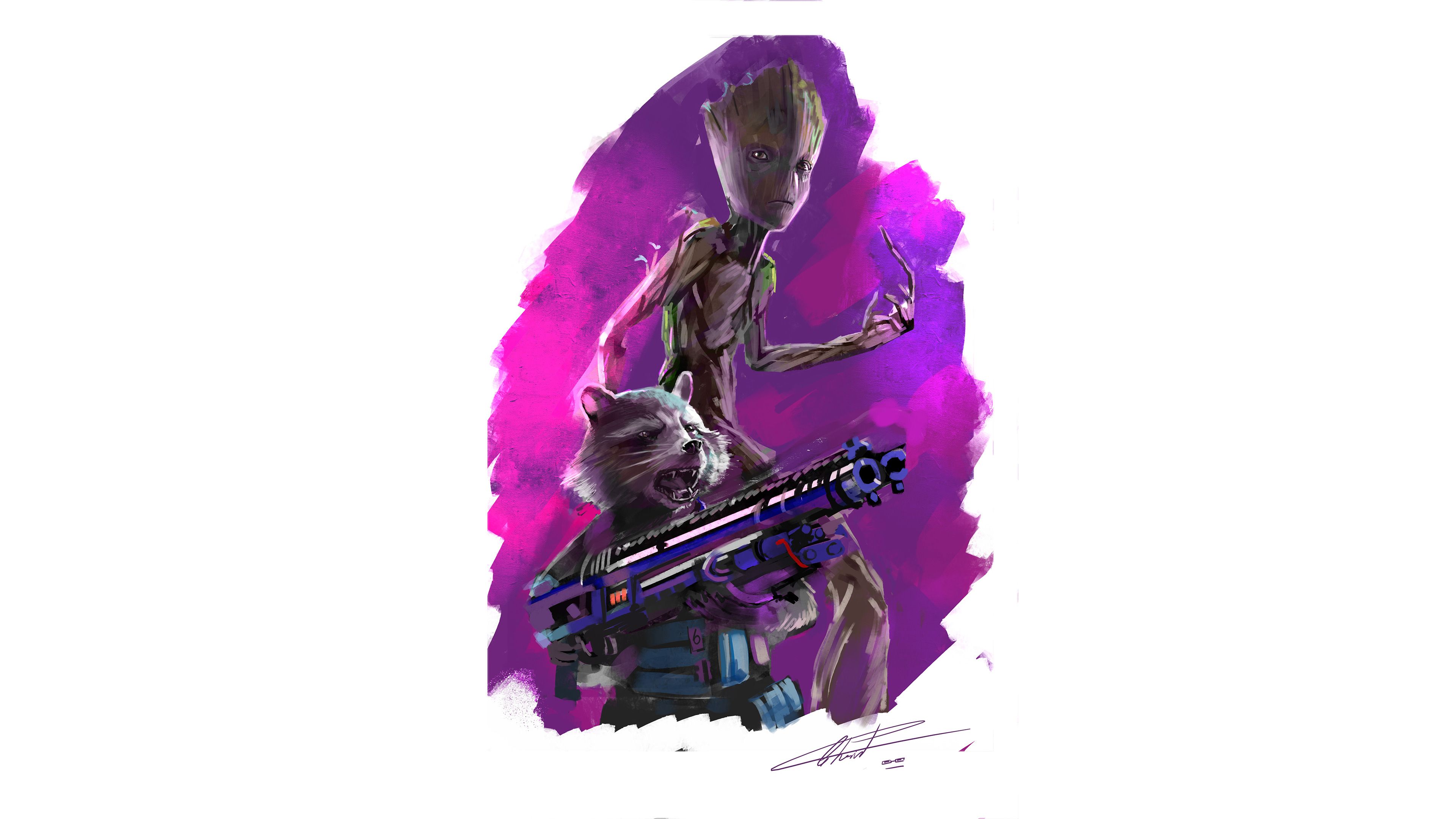 Wallpaper 4k Groot And Rocket In Avengers Infinity War 2018 Movies Wallpaper, 4k Wallpaper, Artist Wallpaper, Artwork Wallpaper, Avengers Infinity War Wallpaper, Wallpaper, Groot Wallpaper, Hd Wallpaper, Movies Wallpaper, Rocket