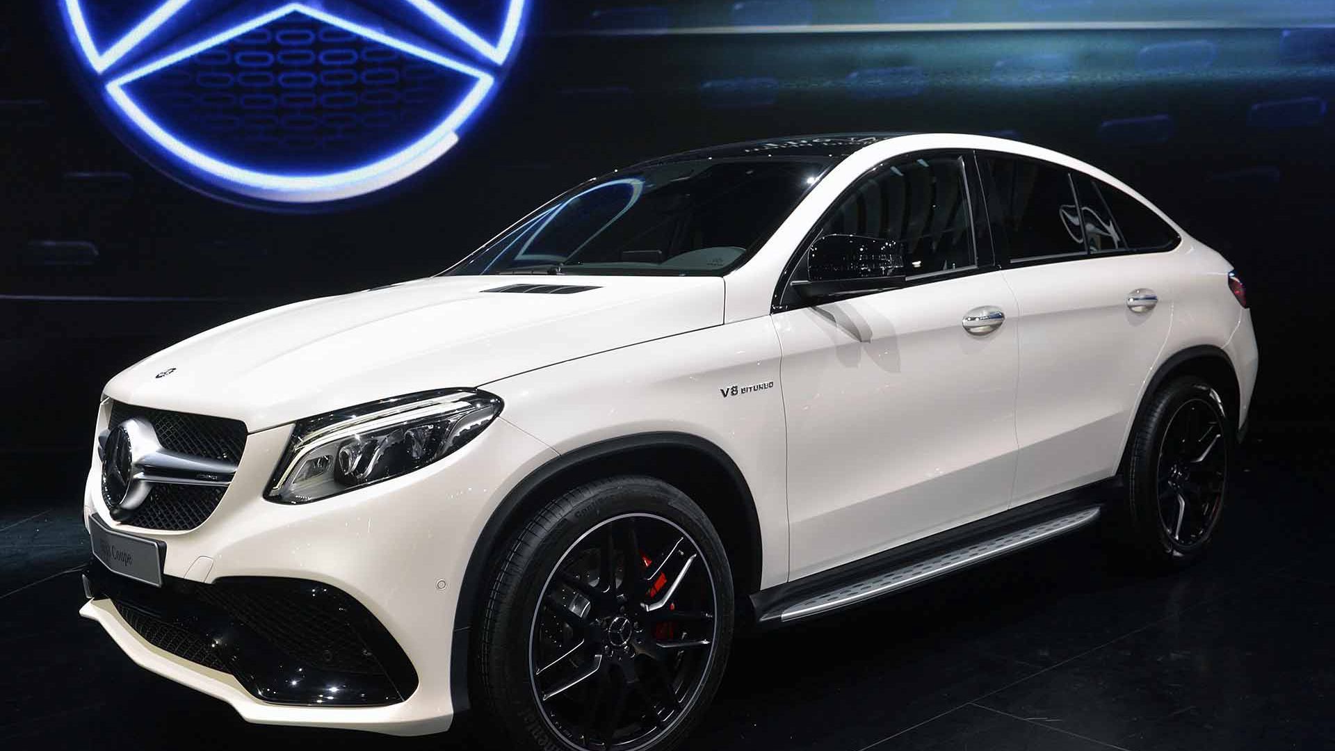 Download Wallpaper 1920x1080 Mercedes Benz Gle, Coupe, 2016, White, Side View Full Hd, Hdtv, Fhd, 1080p HD Background