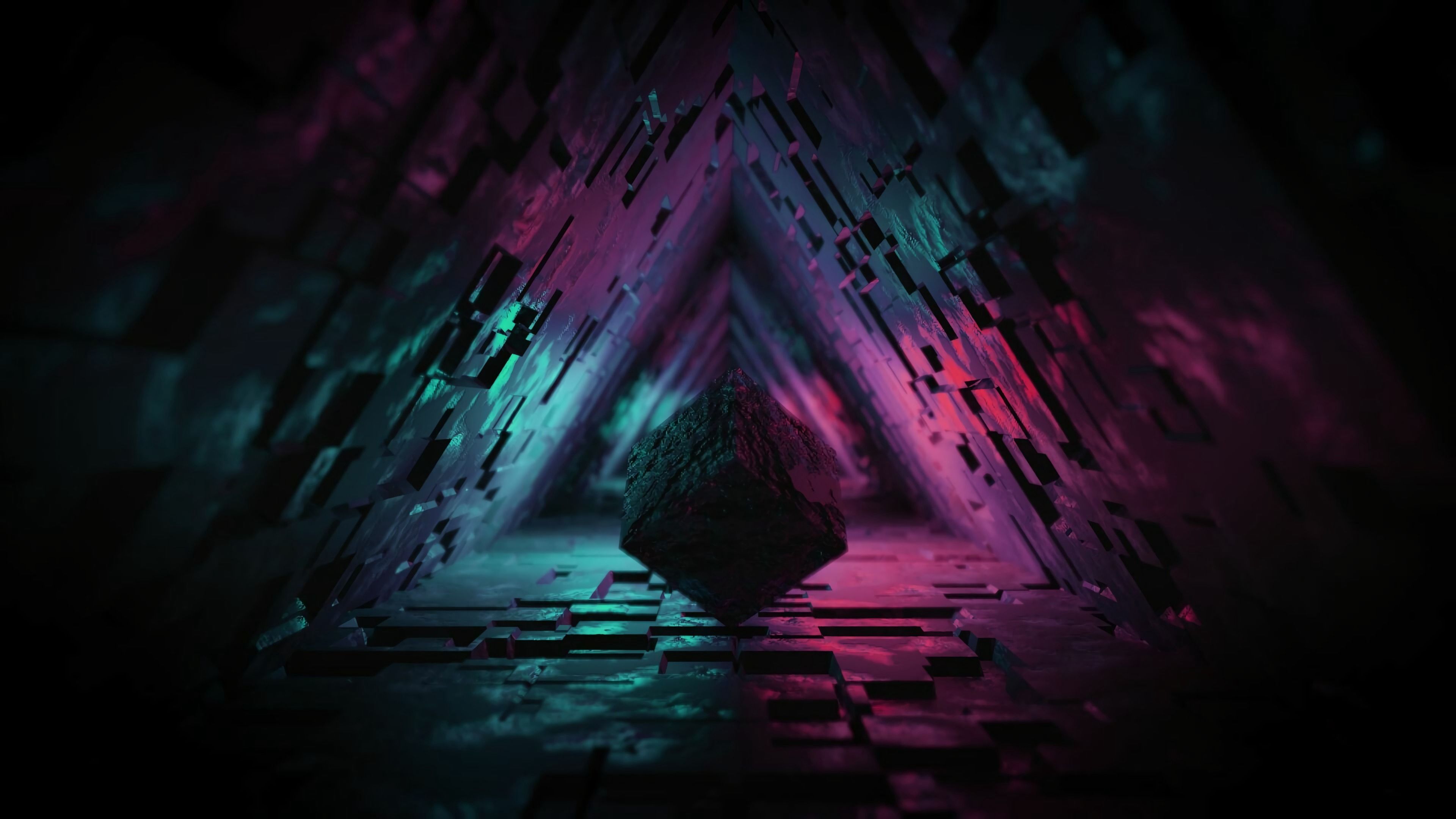 Abstract Triangle Wallpaper 4k