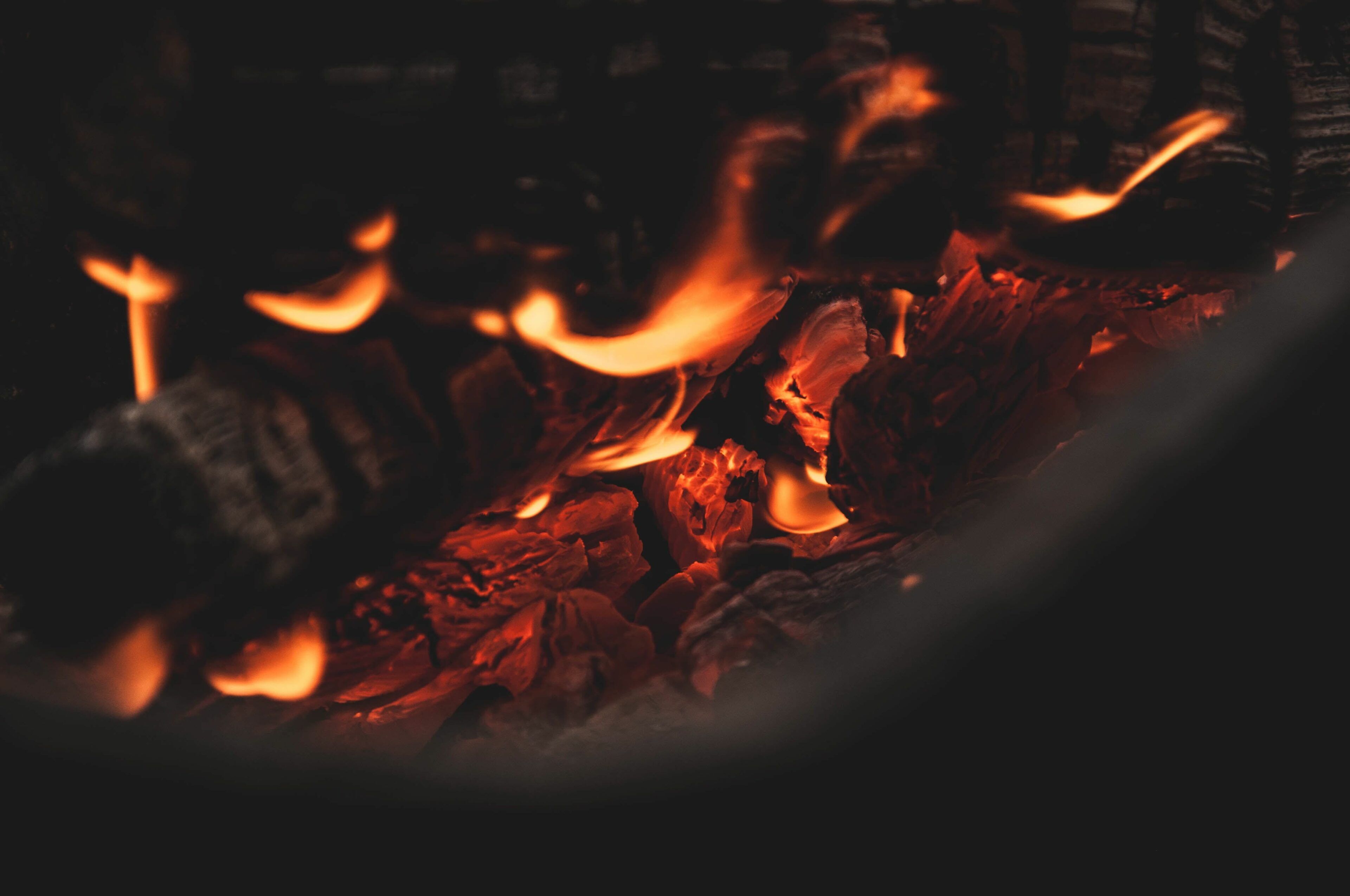 HD wallpaper: black charcoal, bonfire, coals, fire Phenomenon, flame Wallpaper Market