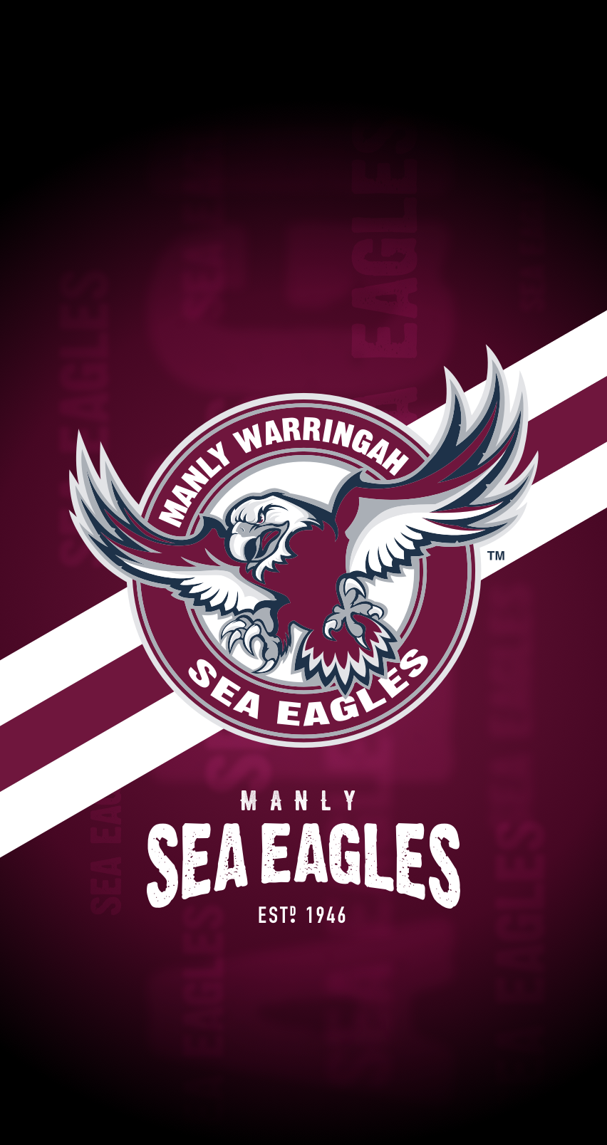 Manly Warringah Sea Eagles IPhone 6 7 8 Lock Screen Wallpaper. Manly, Lock Screen Wallpaper, IPhone Lockscreen