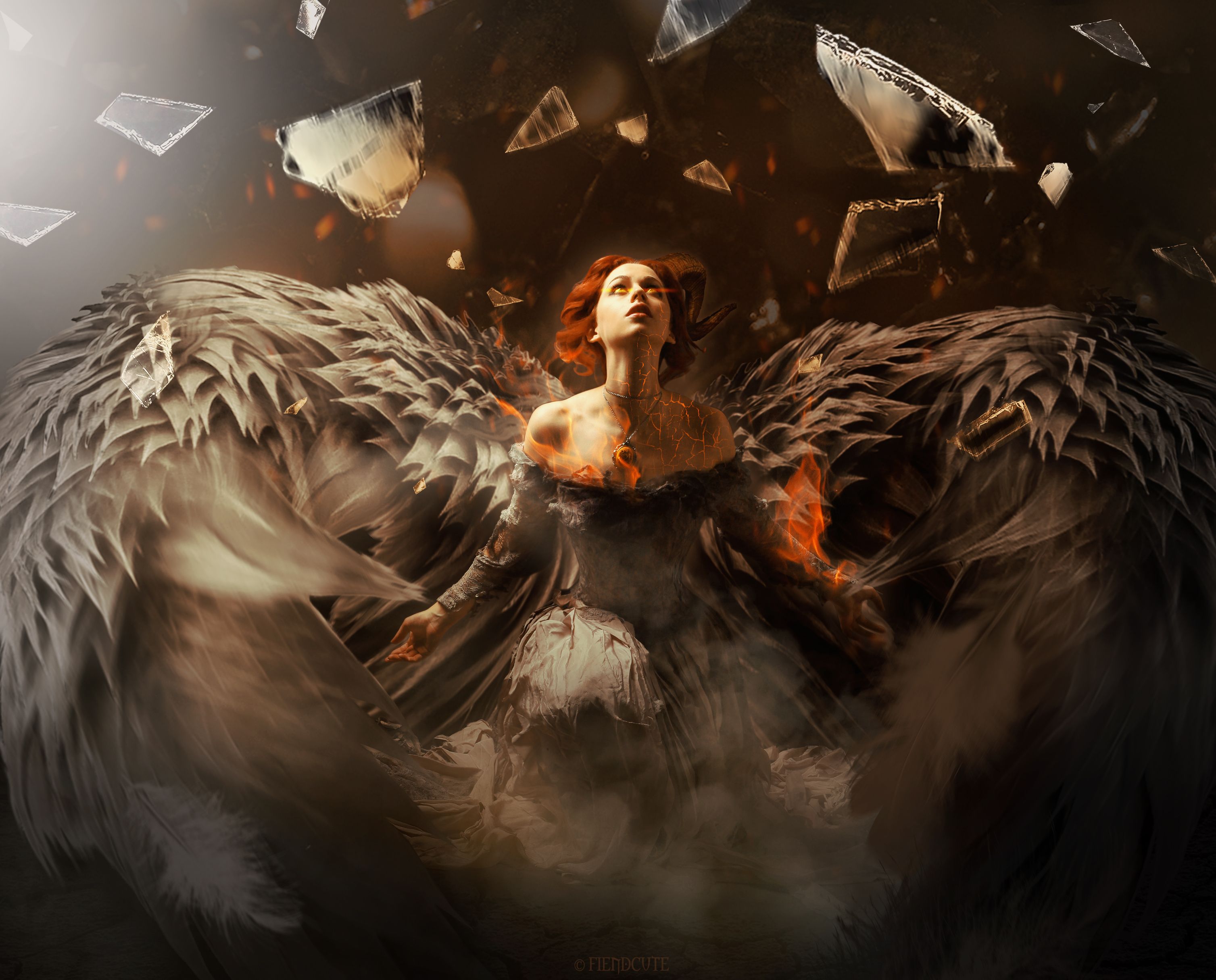 Fallen Angel 4k 1600x900 Resolution HD 4k Wallpaper, Image, Background, Photo and Picture
