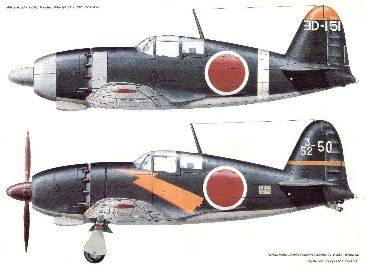 Mitsubishi J2M. 戦闘機, 軍用機, 航空アート