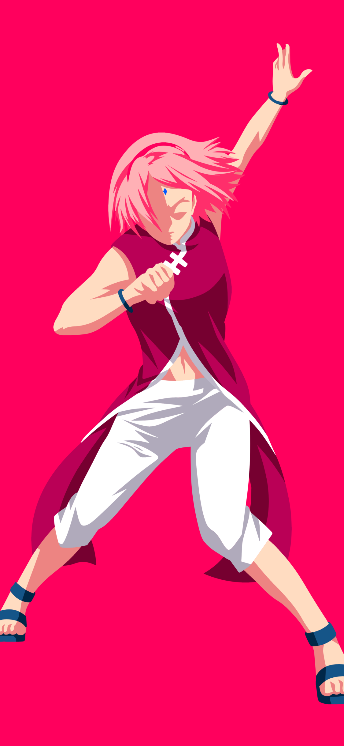 Sakura haruno minimalist mobile wallpaper. Naruto wallpaper iphone, Sakura haruno, Mobile wallpaper