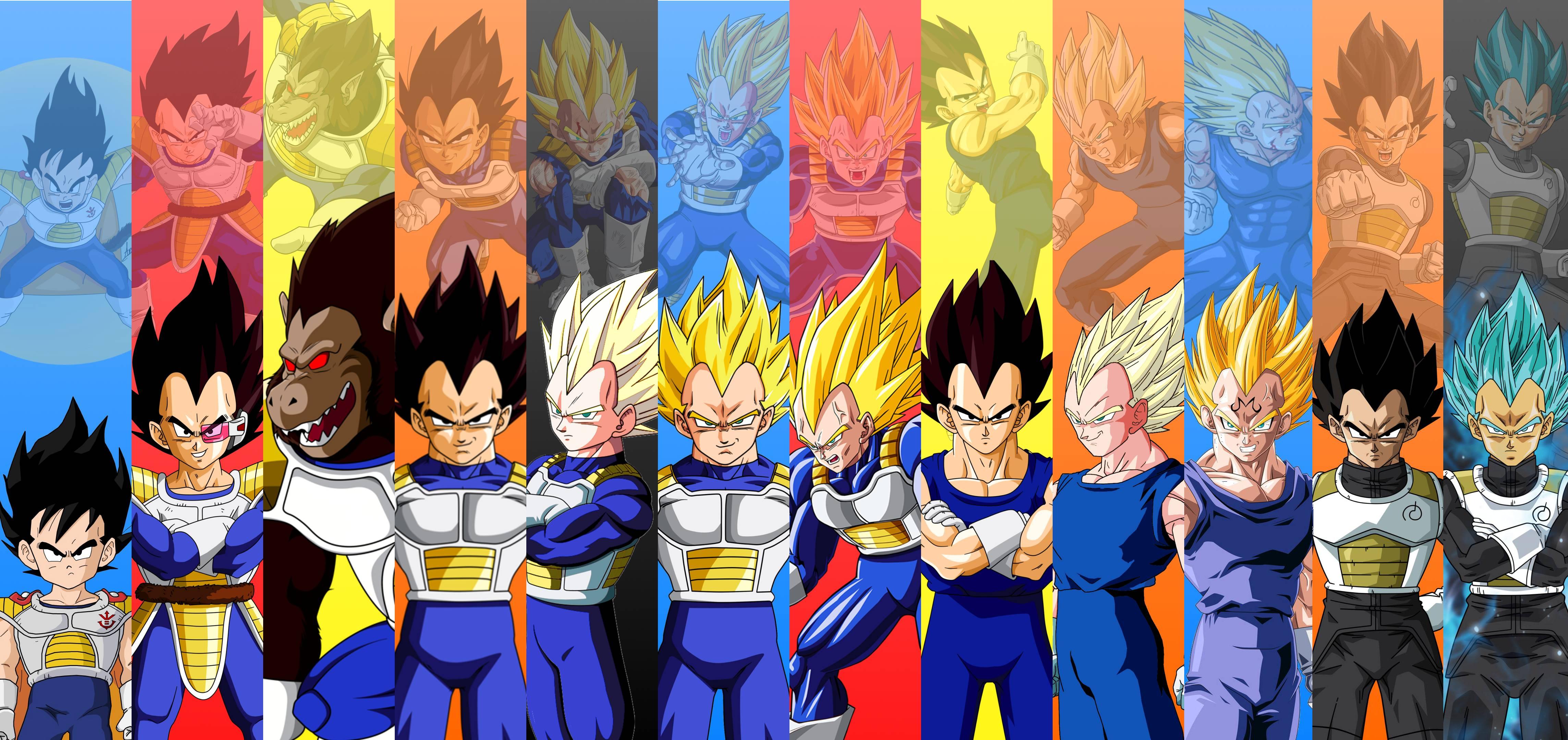 Vegeta All Forms Wallpaper Free Vegeta All Forms Background