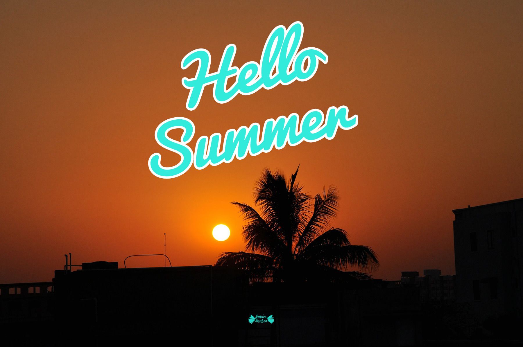 Hello Summer. Desktop wallpaper to download