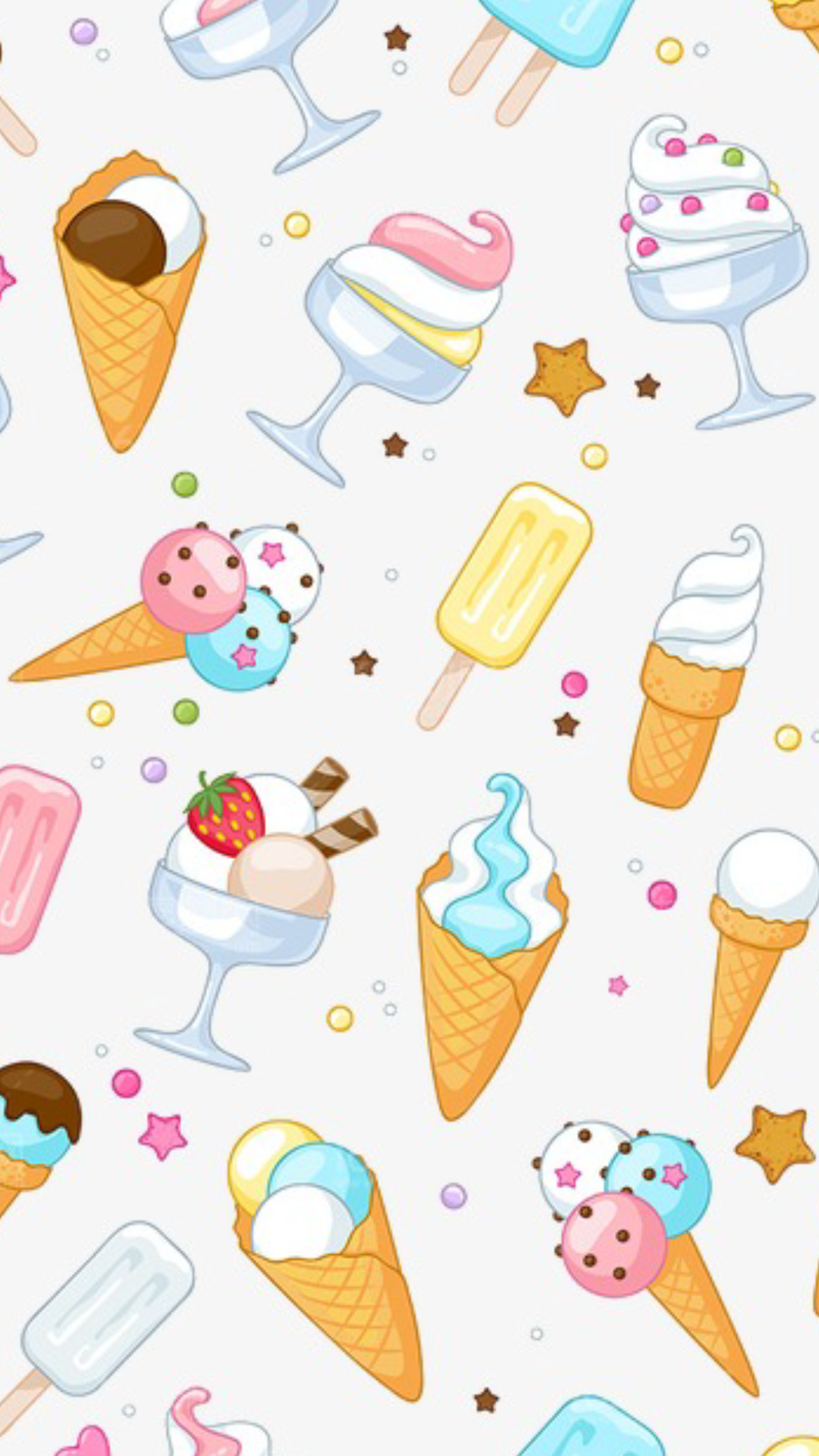 I love ice cream. and about you?. Unicorn wallpaper cute, Cute cartoon wallpaper, Summer wallpaper
