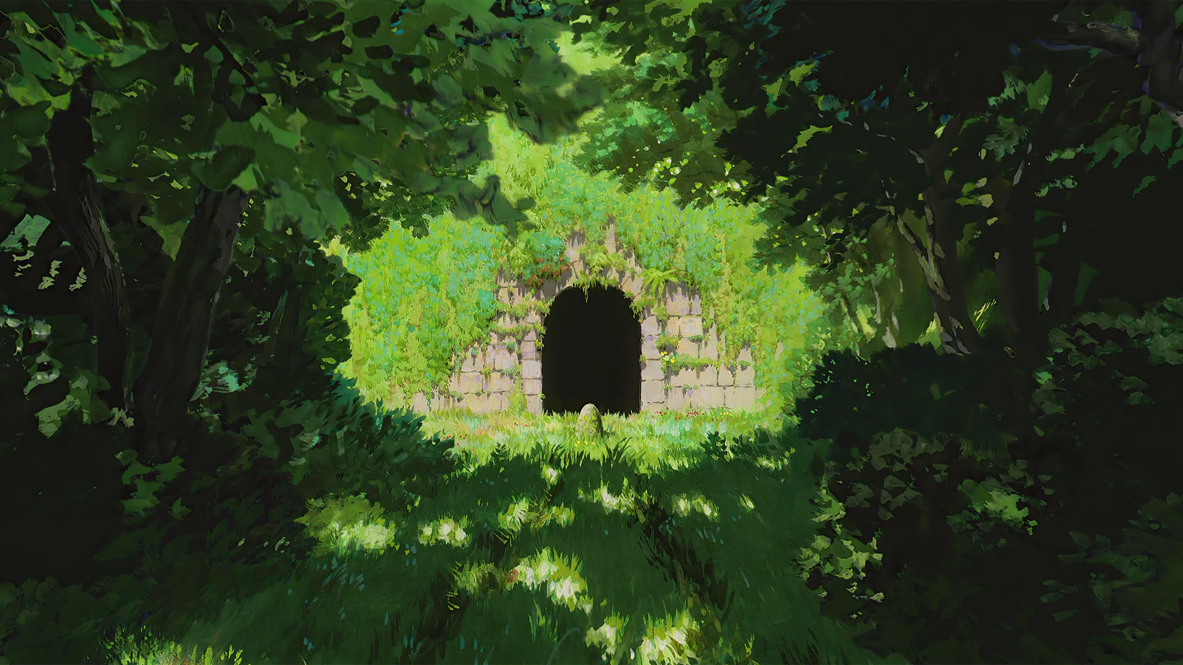 Ghibli AI Upscaled Wallpaper Collection - U Weenbell's Screencaptures Upscaled! Uncompressed Goog. Studio Ghibli Background, Desktop Wallpaper Art, Anime Scenery