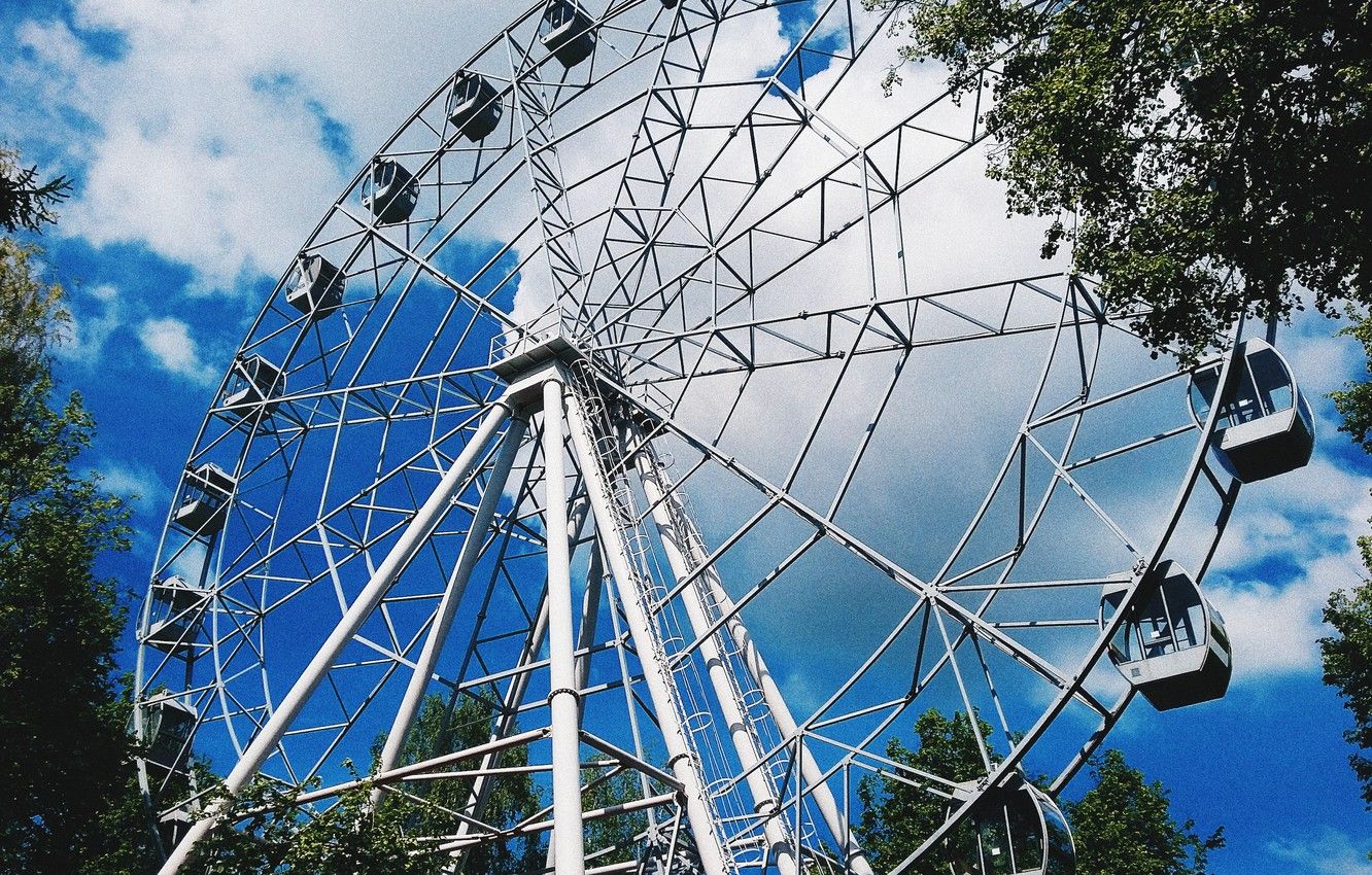 Wallpaper summer, beautiful, Perm, Ferris wheel, Park Gorky image for desktop, section город