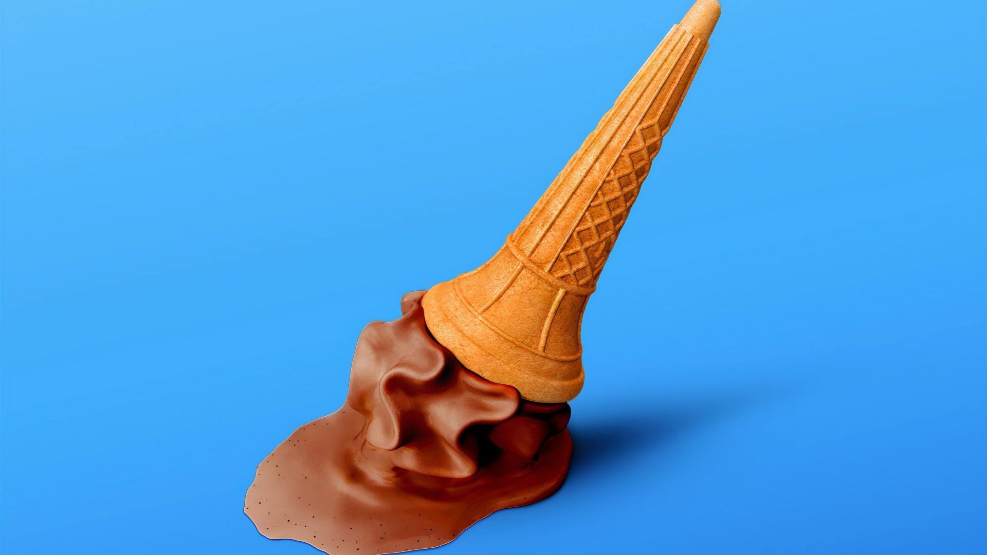 Desktop wallpaper ice cream cone, summer, HD image, picture, background, fc3bd5