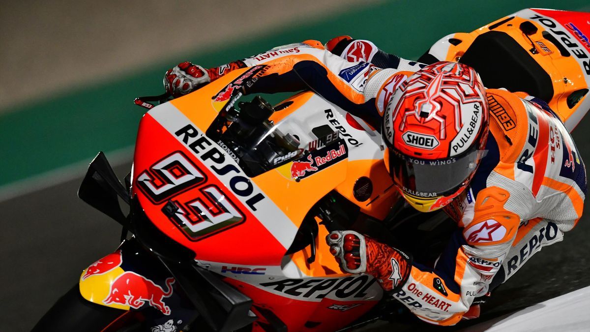 Marc Marquez on record pace in Qatar practice