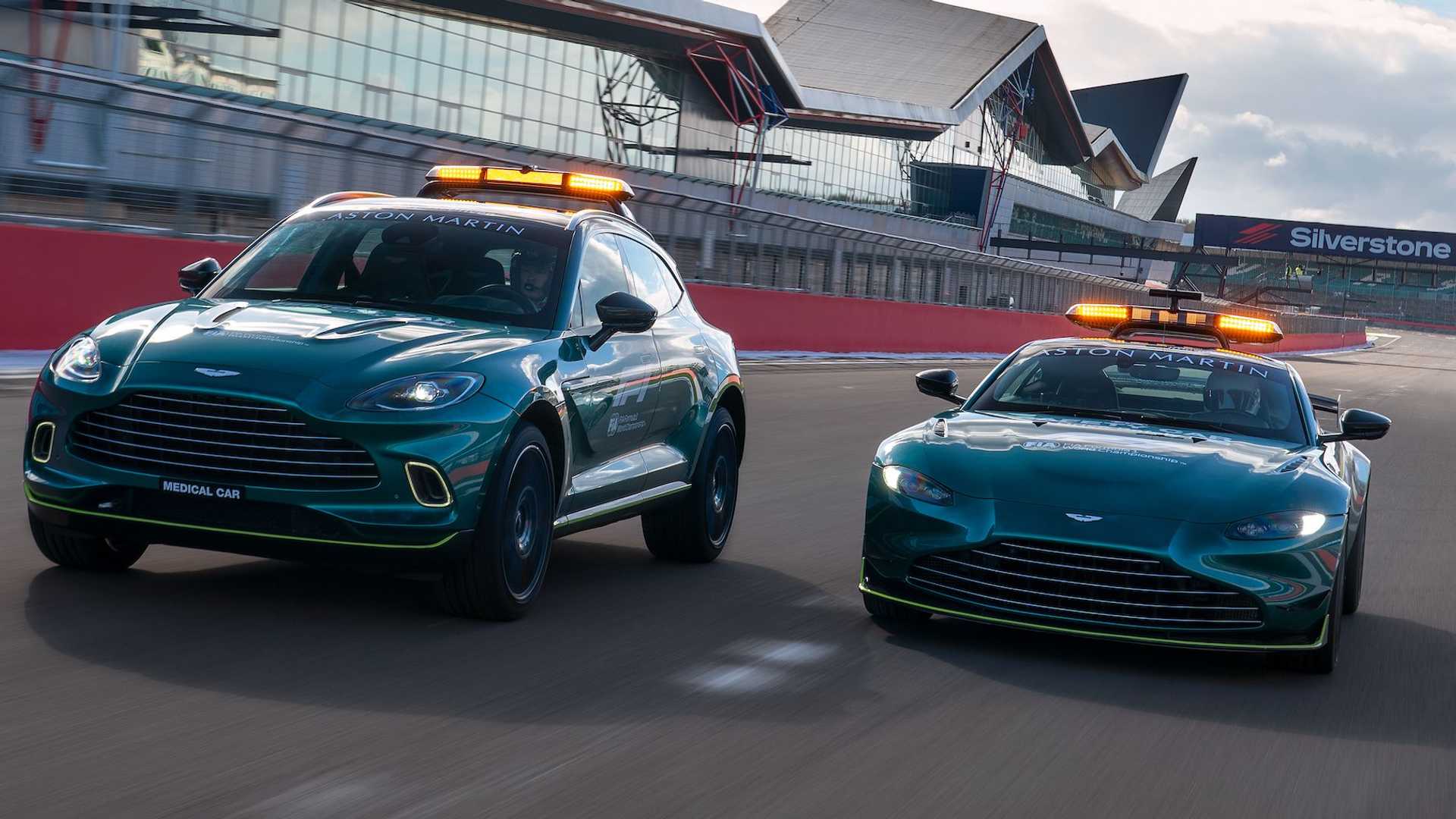 Aston Martin Shows Off Official F1 Safety, Medical Cars For 2021 Season
