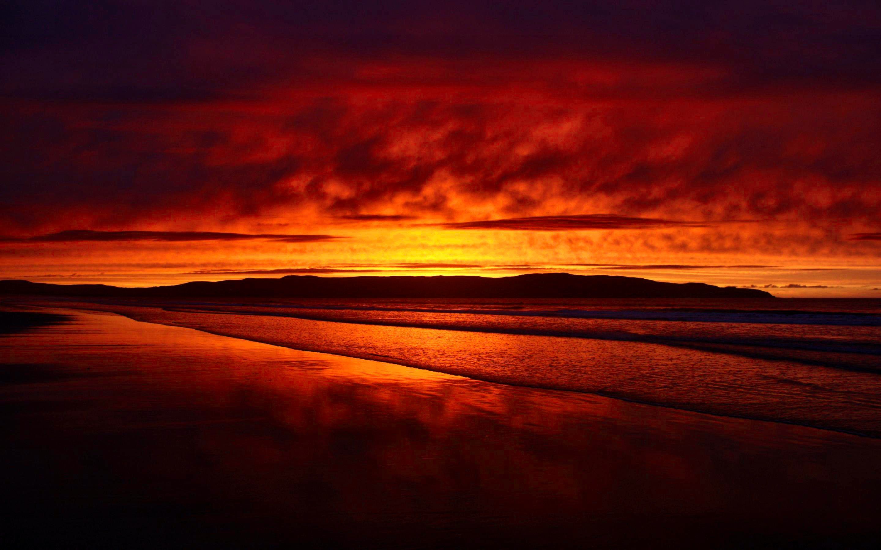 Red Sunset Wallpaper Free Red Sunset Background