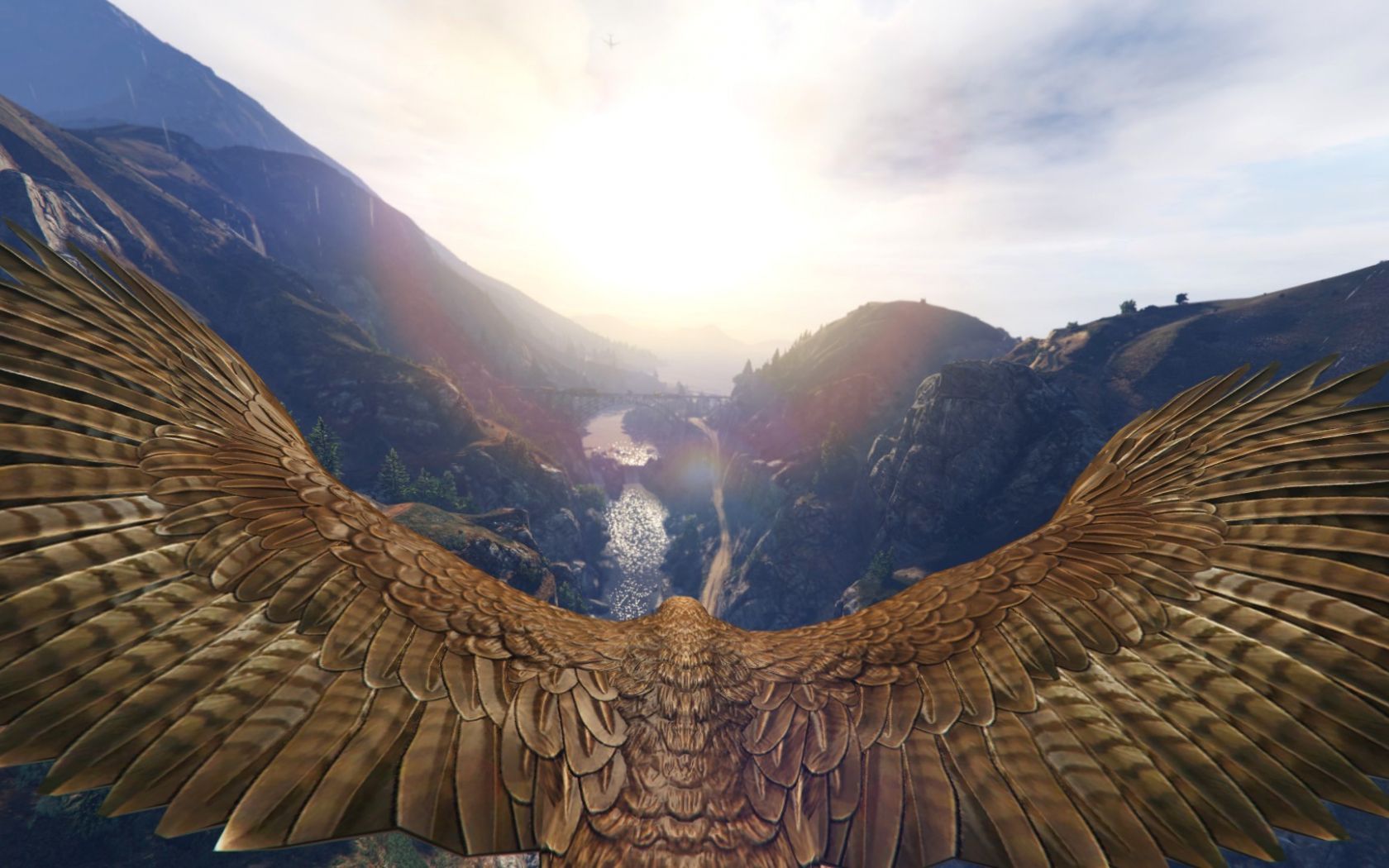 Desktop Wallpaper Grand Theft Auto V, 2013 Game, Video Game, Eagle, Wings, HD Image, Picture, Background, 897705