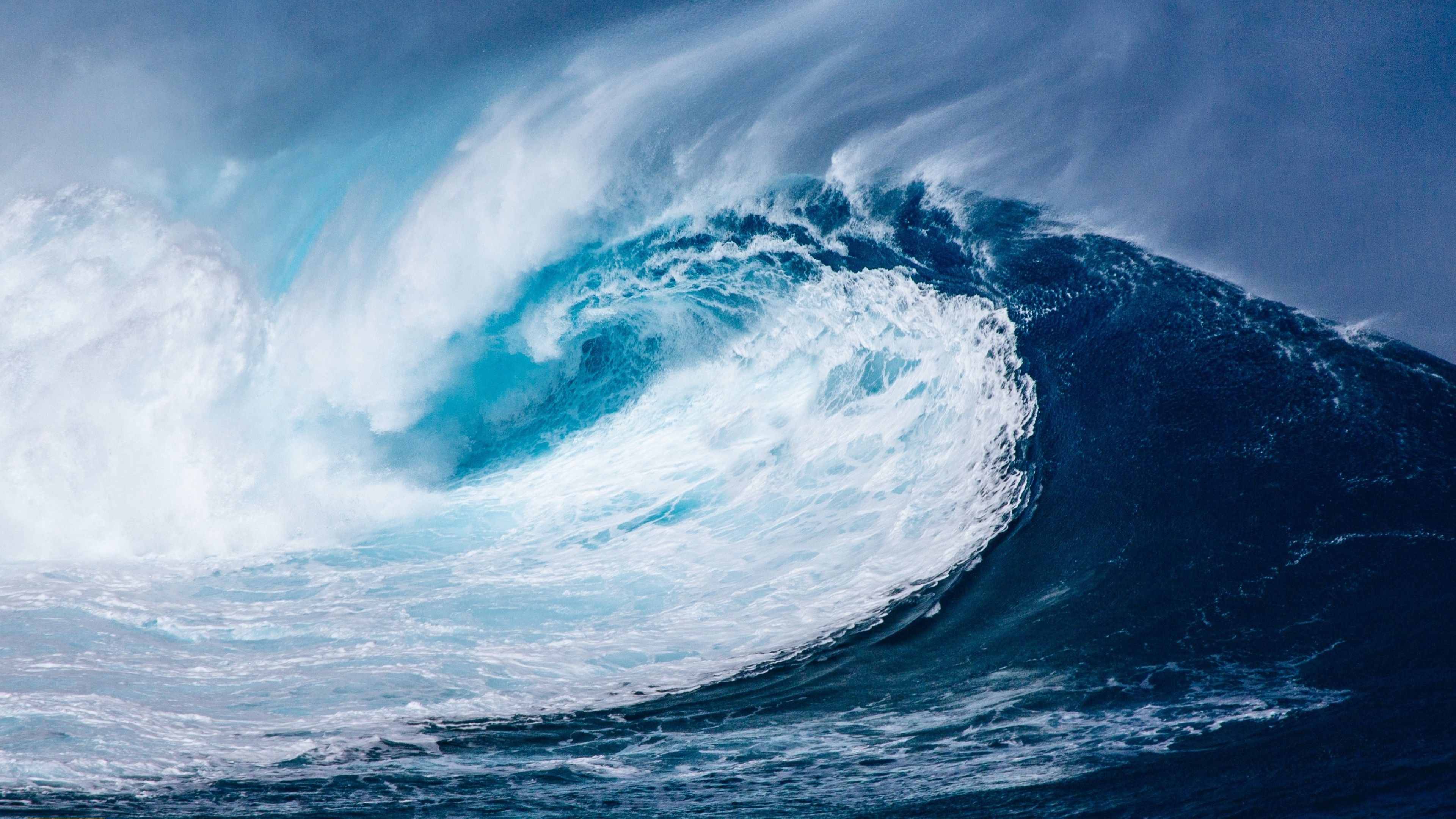 Wallpaper wave, ocean, 4k, Nature