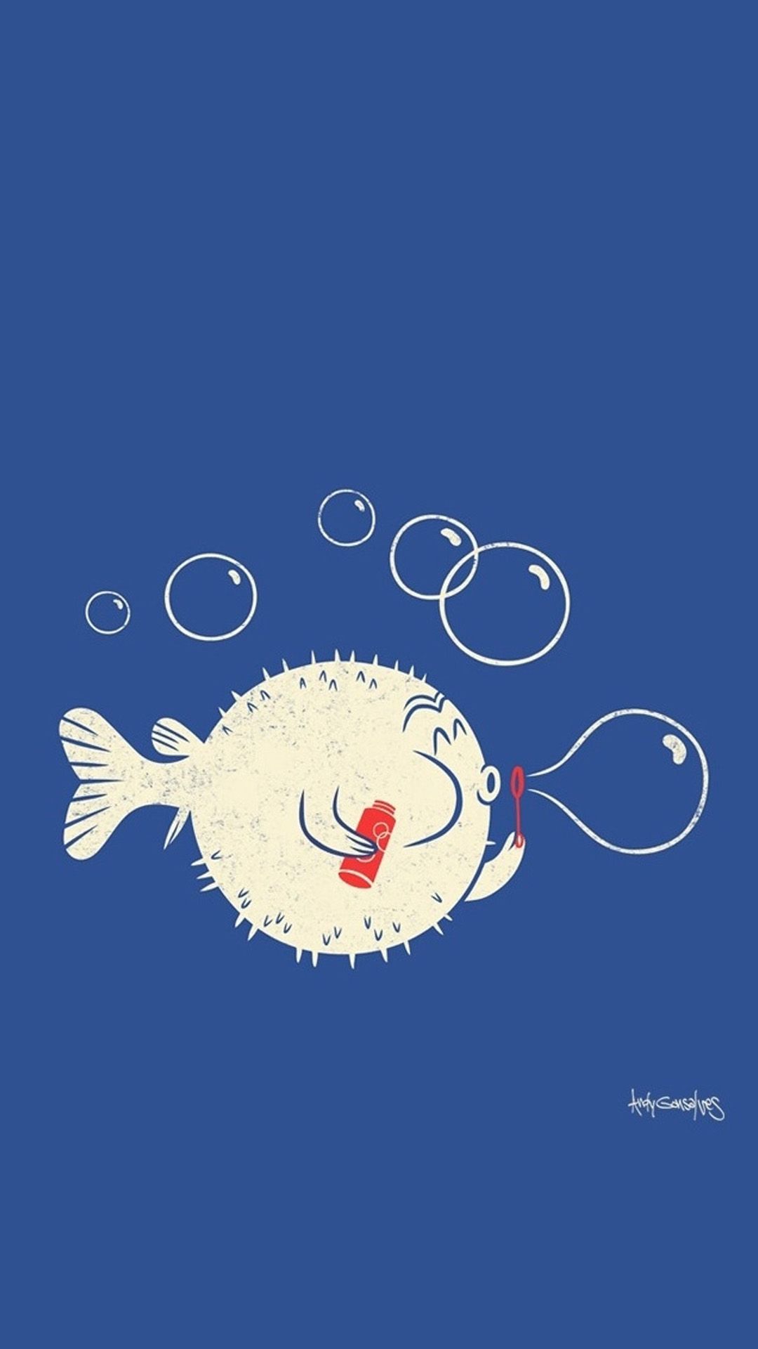 Fish Bubbles to see more #Cute and #Funny #Cartoon #Wallpaper - Cartoon wallpaper, Funny wallpaper, Phone wallpaper