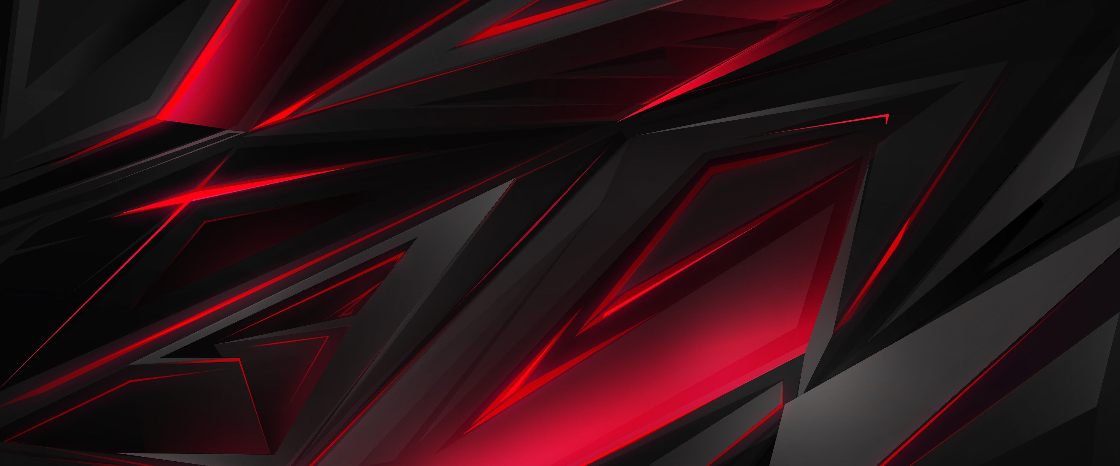 Free download Black Red Abstract Polygon 3D 4k Red Gaming Wallpaper 4k [3840x1600] for your Desktop, Mobile & Tablet. Explore Gaming Wallpaper 4kK Gaming Wallpaper, 4K Gaming Wallpaper, Gaming Wallpaper