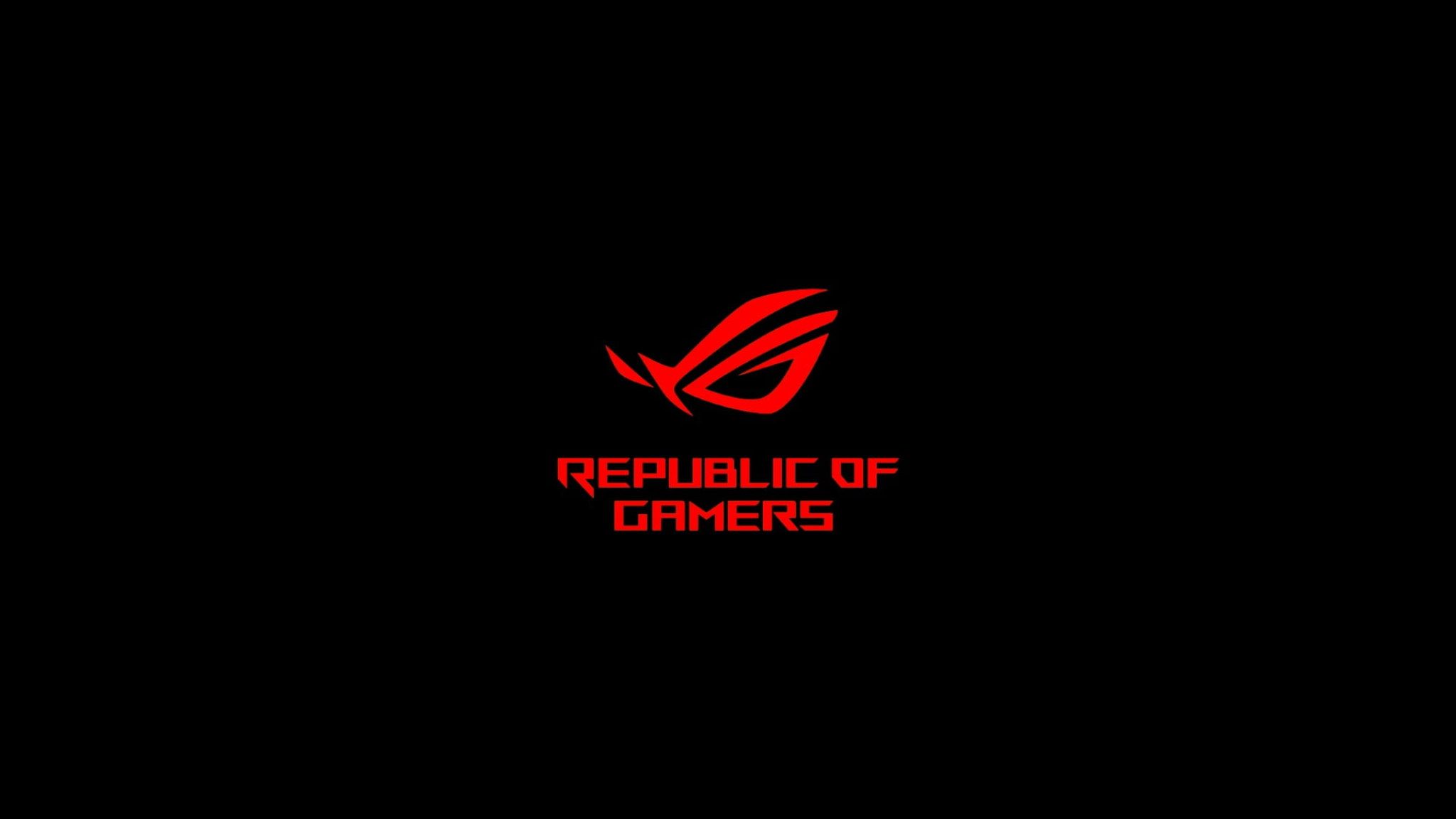 ASUS, Republic of Gamers, red, communication, illuminated, black background • Wallpaper For You HD Wallpaper For Desktop & Mobile