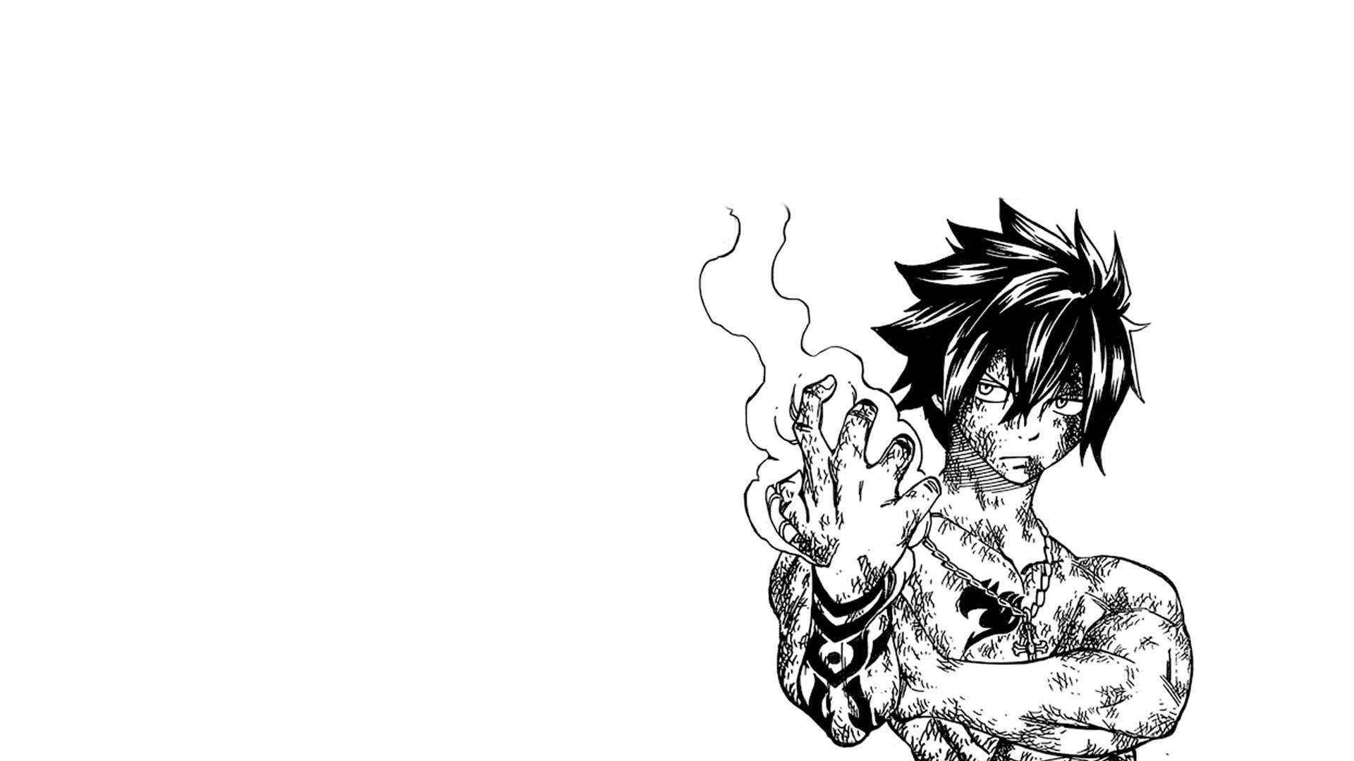 Fairy Tail Black And White Wallpaper