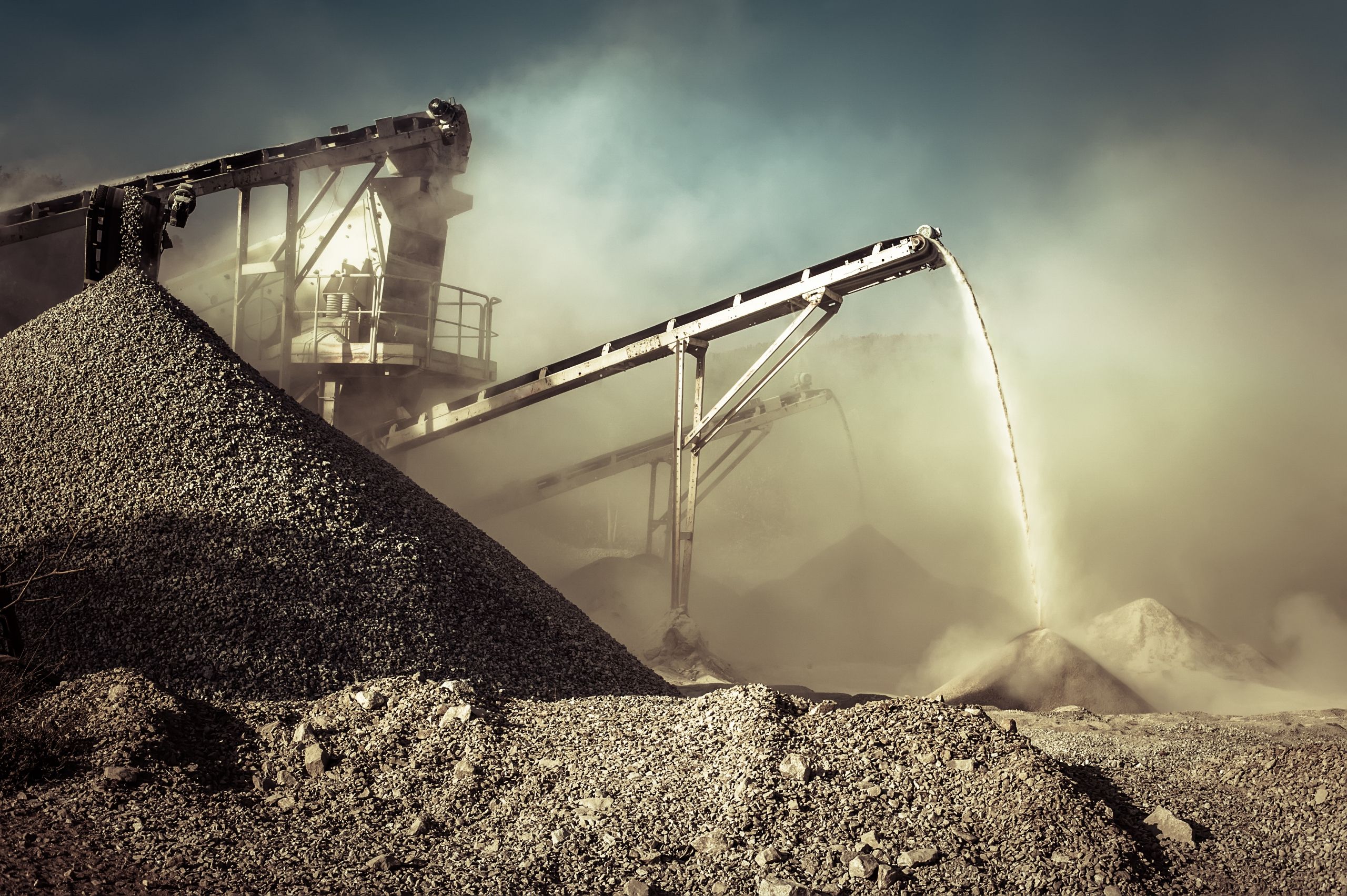 Wallpaper, dust, mining, conveyor 2560x1703